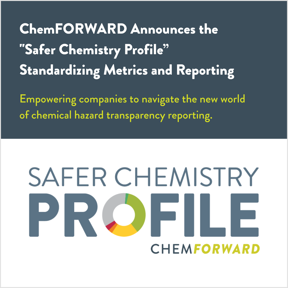ChemFORWARD Announces the "Safer Chemistry Profile" Standardizing Metrics and Reporting