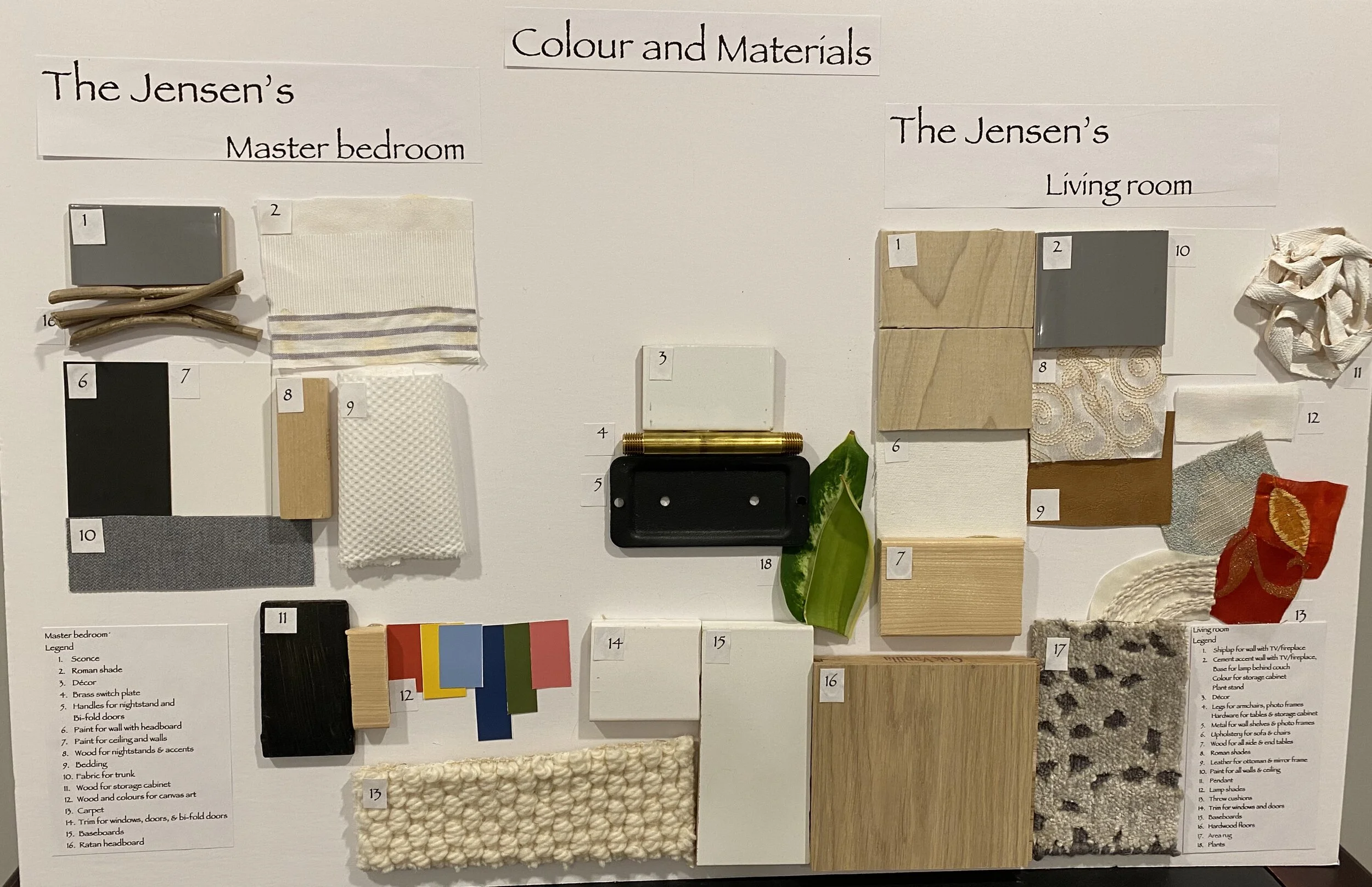 Materials board 