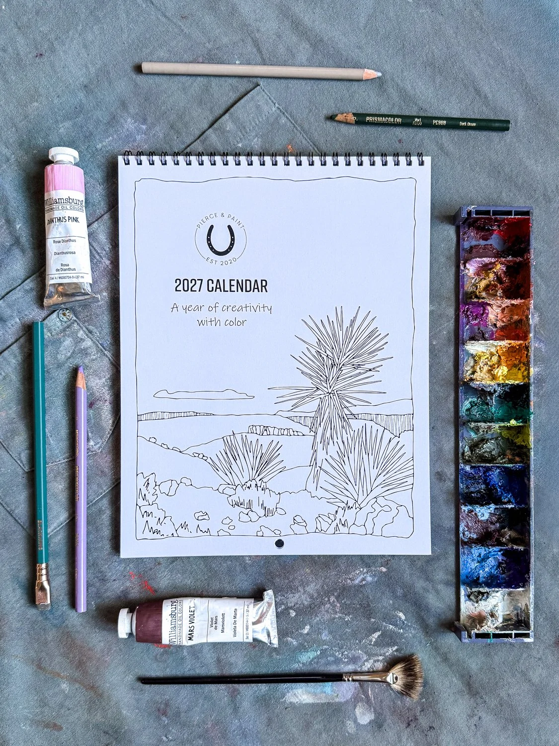 2027 Desert Calendar: A Year of Creativity