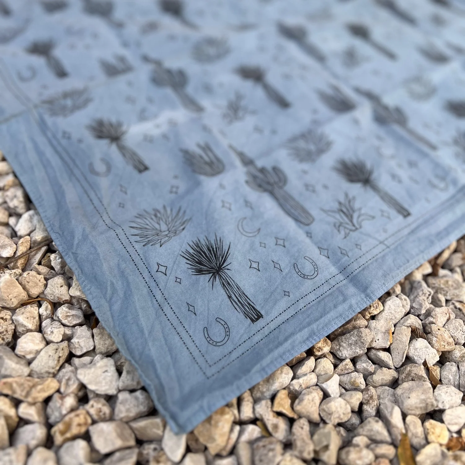 High Desert Cotton Bandana - Shadow Blue angled.jpg