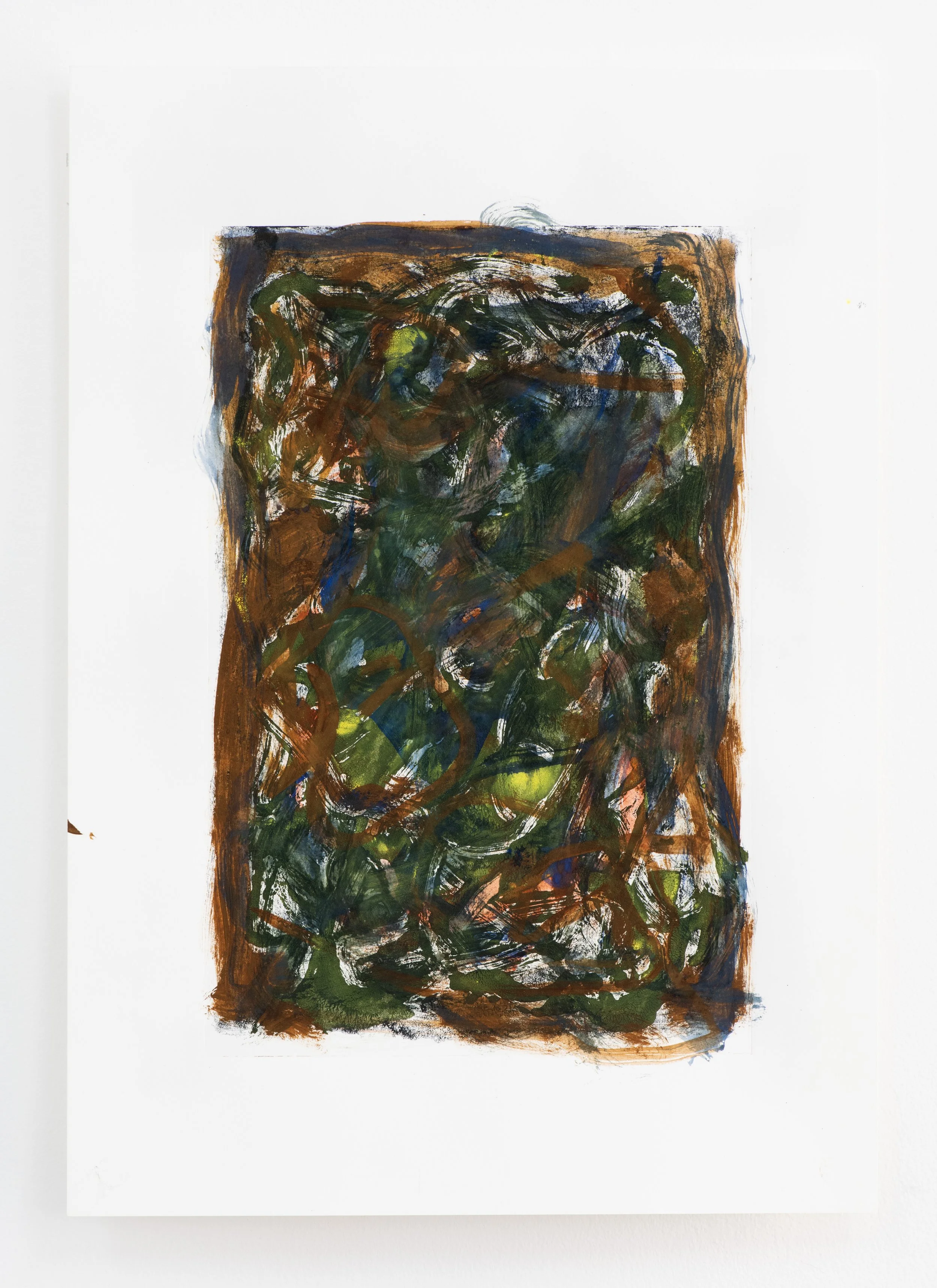  Untitled,  2025 
Gouache and monotype on paper 
42 x 29cm
