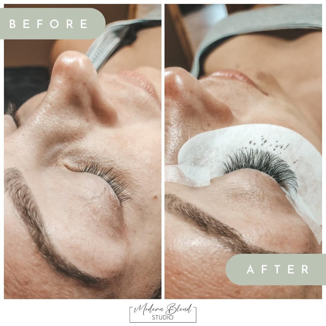 Happy Monday! 💫 Check out this lash transformation 😍 Book your lash or brow appointment with Elizabeth at (810) 652-6069 or at the link in our bio! 🍉⁠
.⁠
.⁠
.⁠
.⁠
.⁠
#modernblend #davisonmichigan #michiganbrows #michiganlashartist #lashes #lashext