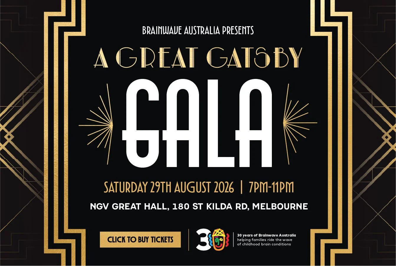 Brainwave Australia’s Great Gatsby Gala | 2026