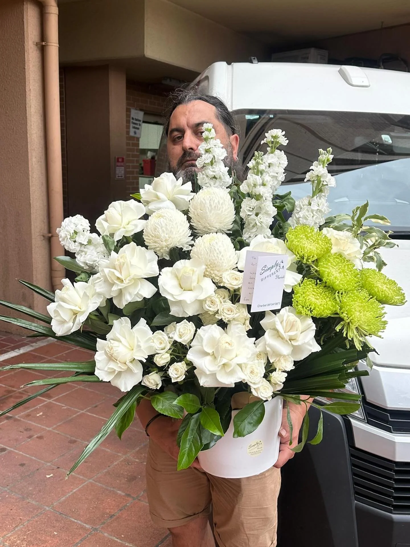 Theme: white and just one bunch of green 
You ask and we follow and make it look pretty 

Shop 1 and shop 2
7-9 cross st Bankstown 
NSW 2200

0410410870

#florist #flowers #floral #florist
