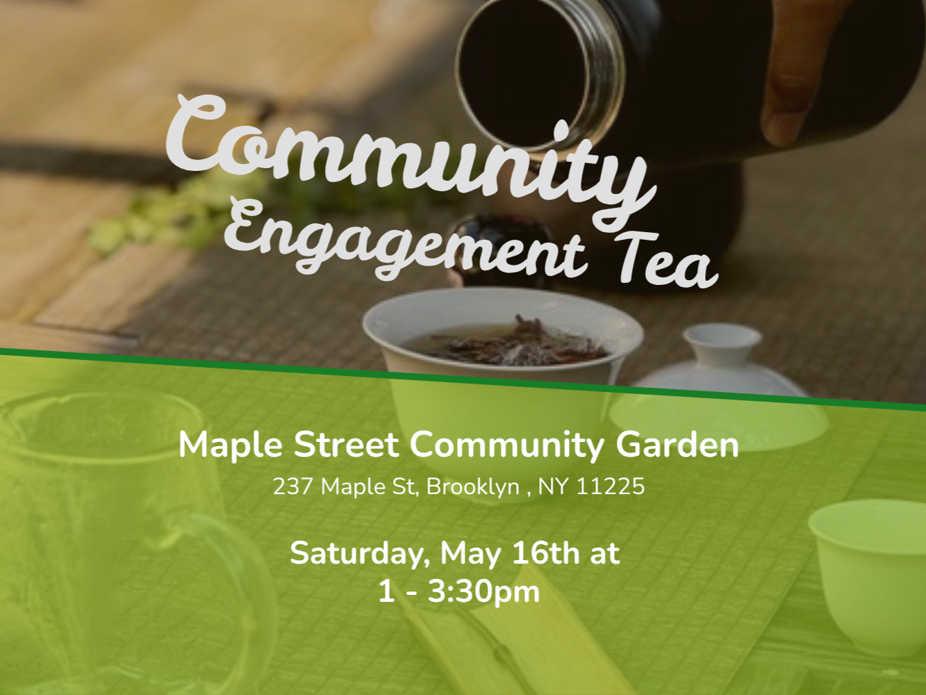 Community Engagement Tea