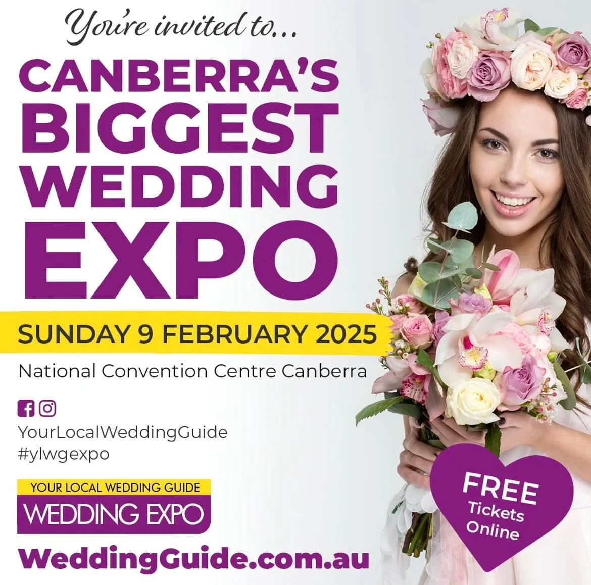 We&rsquo;ll be at the Canberra Wedding Expo, and we can&rsquo;t wait to show you our gorgeous collection of colours and designs in person!

Come down, say hello, and see all our amazing stuff up close. We&rsquo;re SO excited to meet you and help make