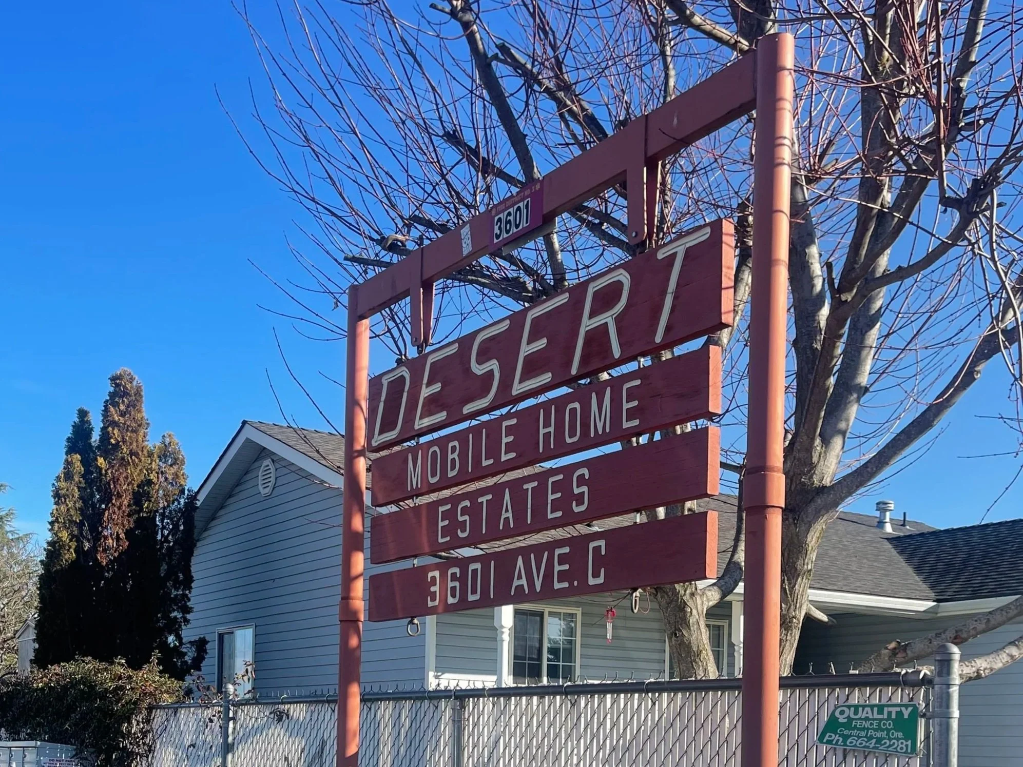 Photo of entry sign to Desert Cooperative