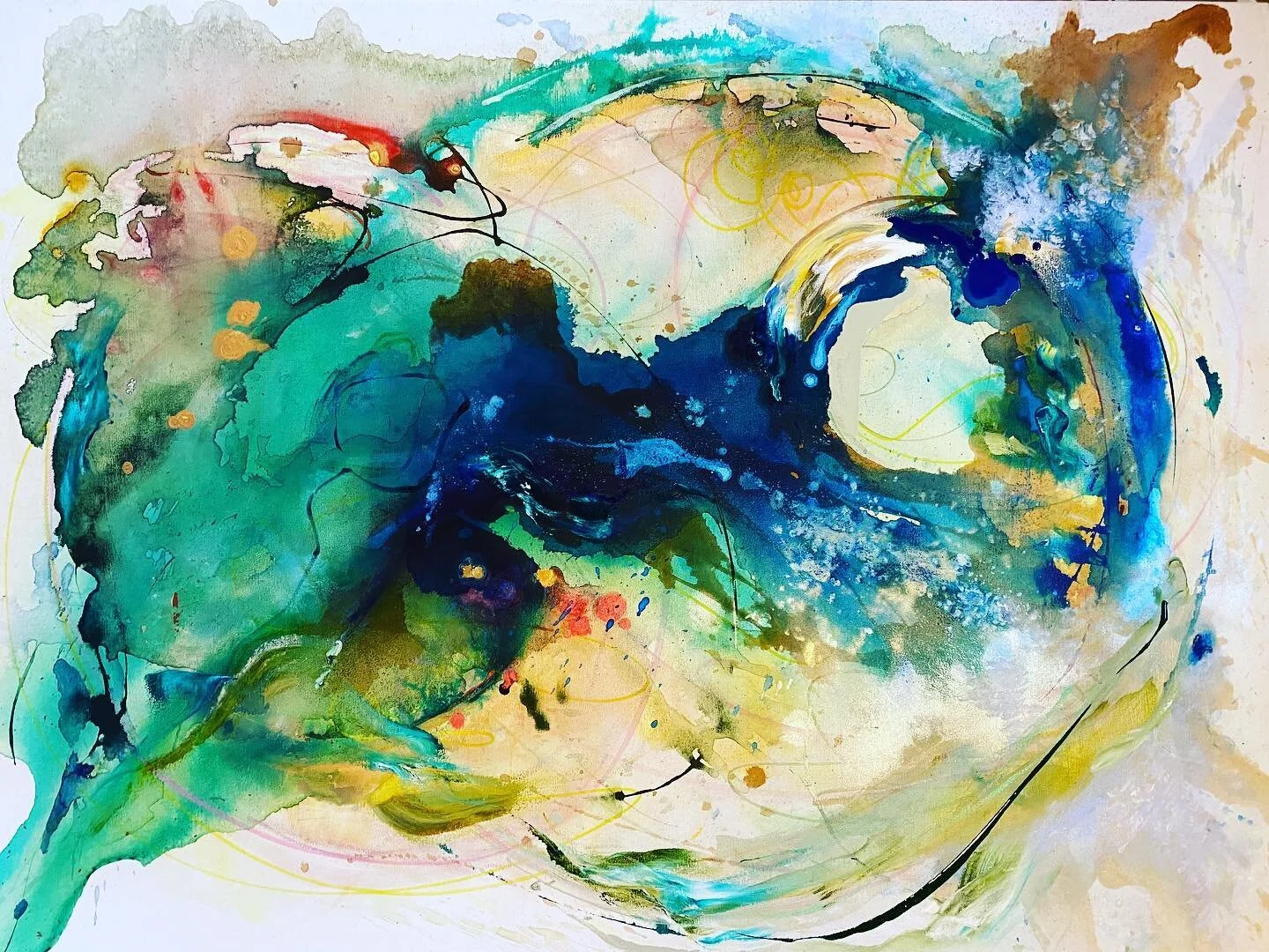 Painting away on large scale🌈🦋