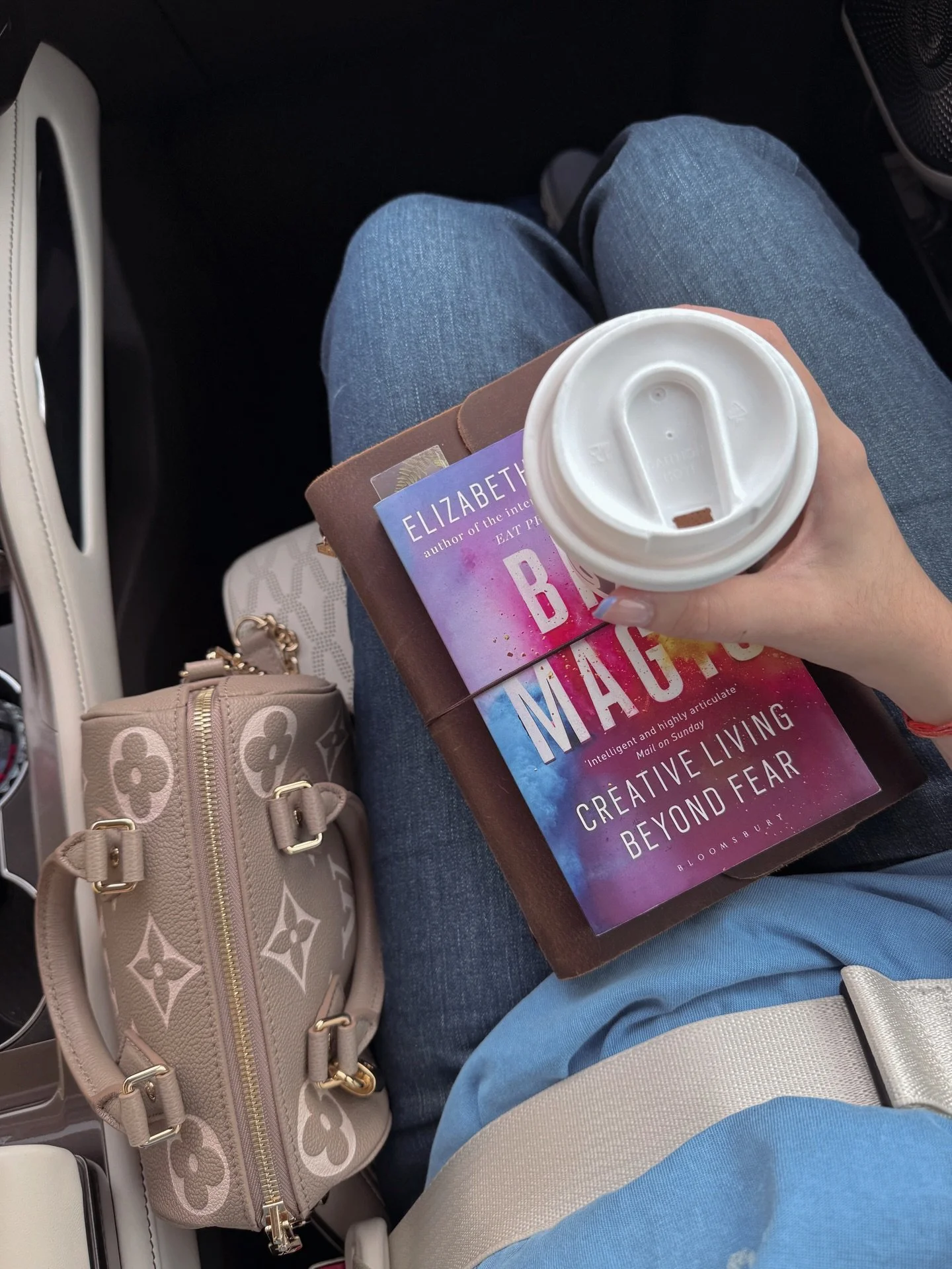 A beautiful spring day spent reading, writing in my journal, and driving around with hot chocolate. 💕🥹🥰 

#slowlivingmovement #slowlife #lifestyleblog #journalingcommunity #readersofinstagram