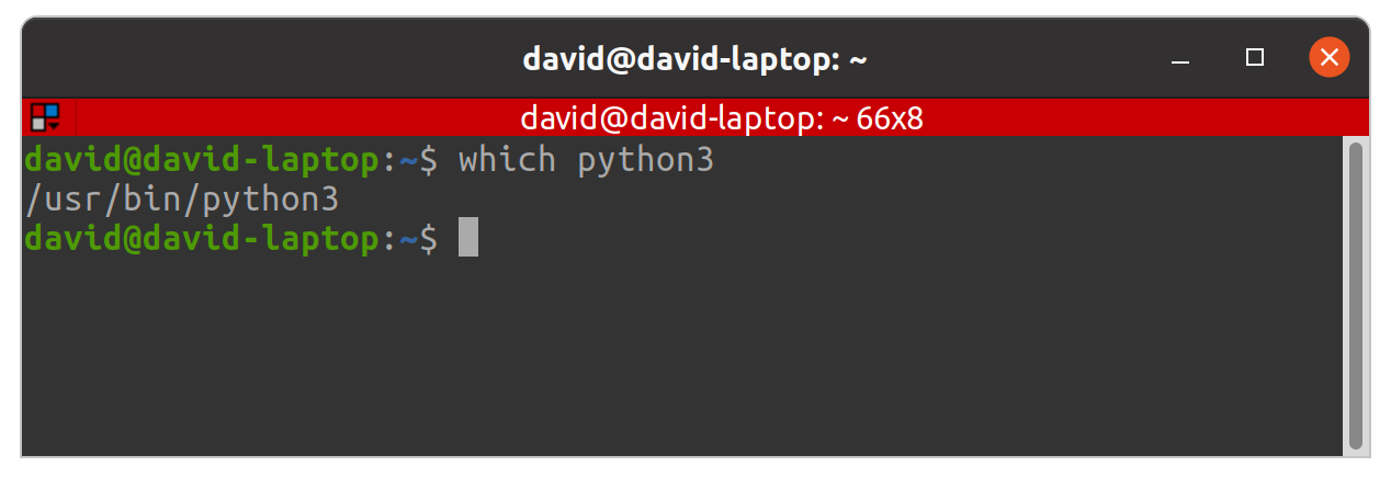 which python3 command