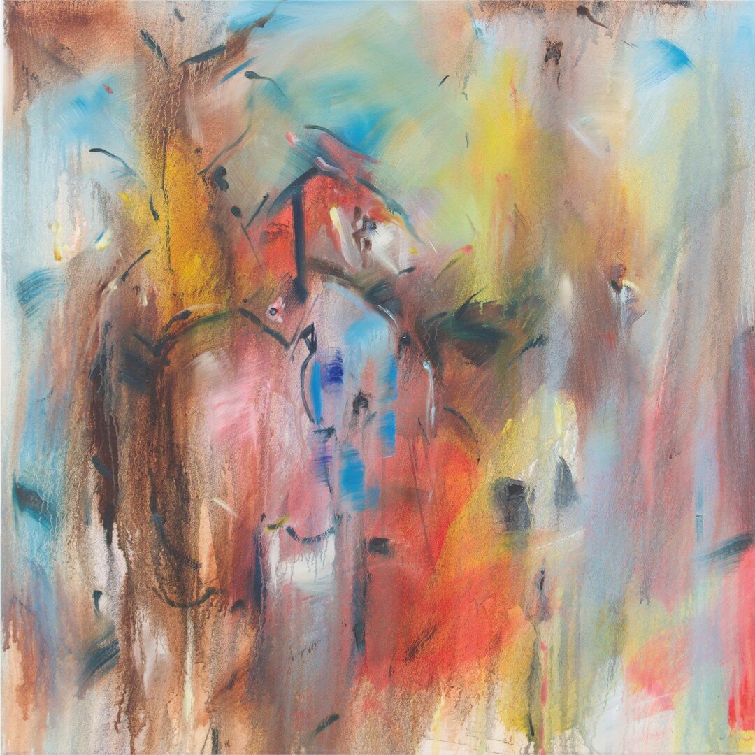 'Wild Heart' (2018), 80 x 80cm

This piece was a release. Releasing of conservatism, rules and built up tradition.  I tend to hold on to technique that I pick up without questioning its current necessity.  Sometimes it can stop me from picking up new