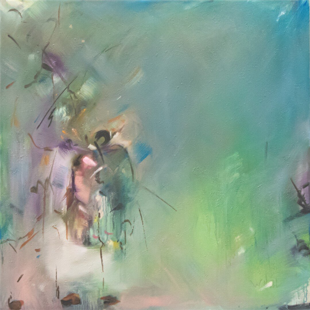 On Hill (2021) 78 x 78cm, Oil on Canvas