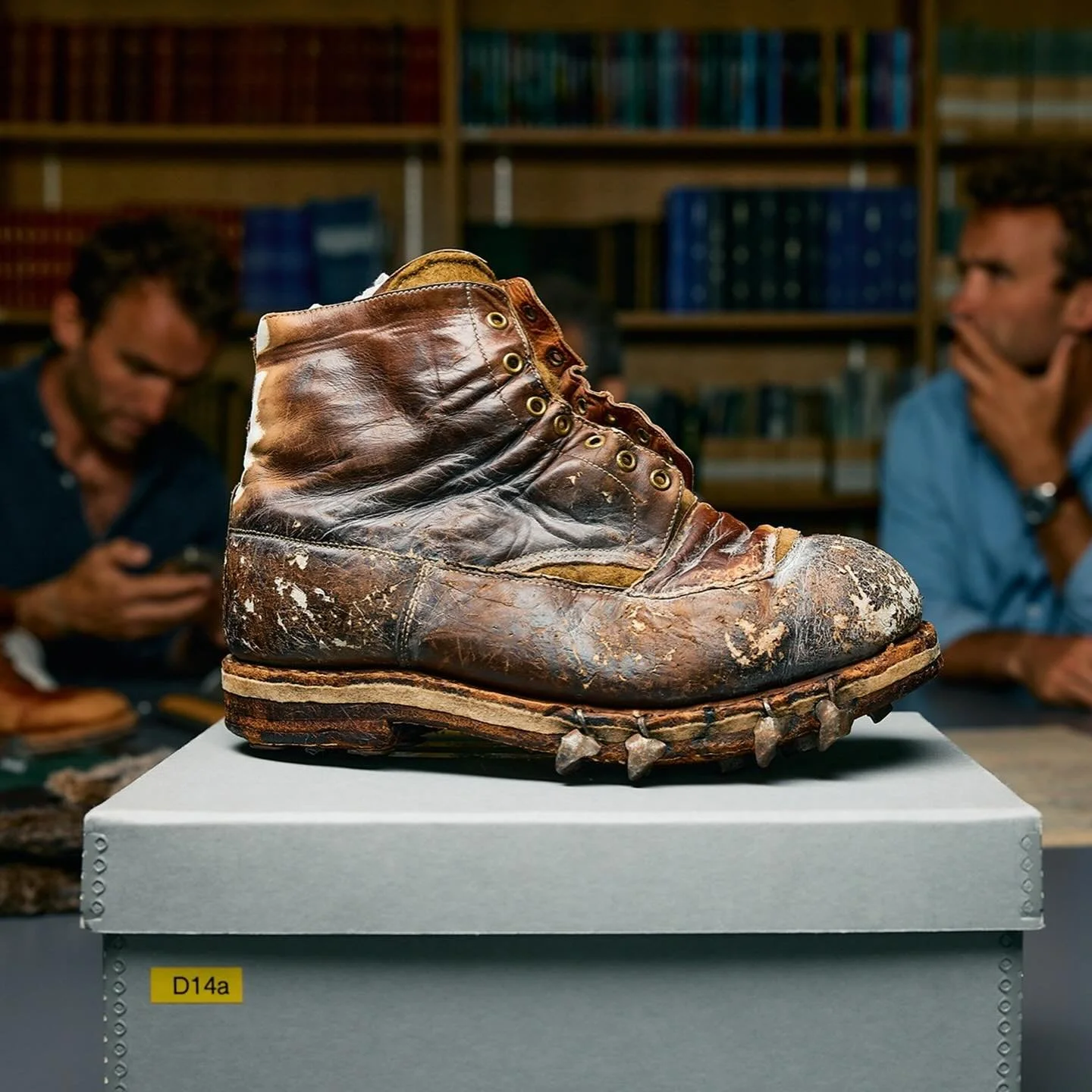 What do you do when you want to recreate the original climbing boot from Mallory&rsquo;s legendary 1924 Everest expedition, to be worn in 2025?  Pay a visit to the finest shoemakers in England @crockettandjones_official &hellip; the @theturnertwiins 