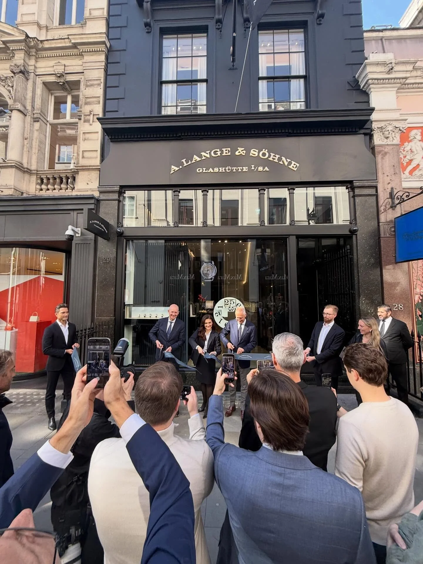 CEO Wilhelm Schmid was in town to open the new 3 storey @alangesoehne flagship at 29 Old Bond Street today #newstore #alangeands&ouml;hne #alangesoehne
