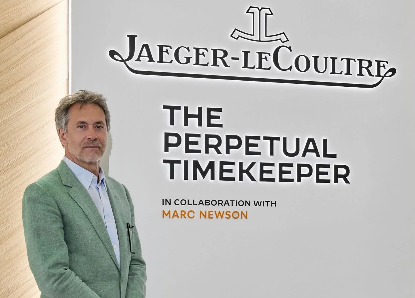 @jaegerlecoultre @je.lambert and @marcnewsonofficial celebrated the opening of The Perpetual Timekeeper at @isaloniofficial this week, showcasing no less than 53 archive timepieces, 32 Atmos Clocks and 3 new exceptional clocks by @marcnewsonofficial 