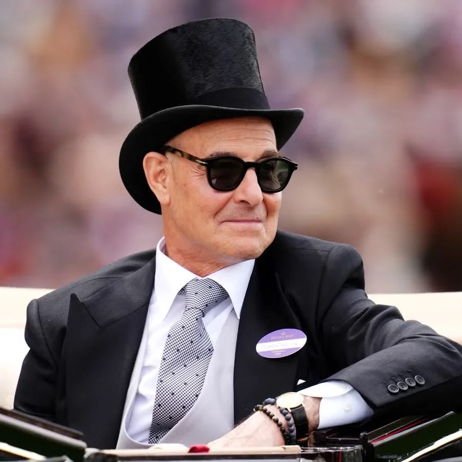 @stanleytucci in the Royal procession at @ascotracecourse today in his @huntsmansavilerow morning suit and @lockhatters top hat #stanleytucci #bestdressed #royalascot image: @gettyimages