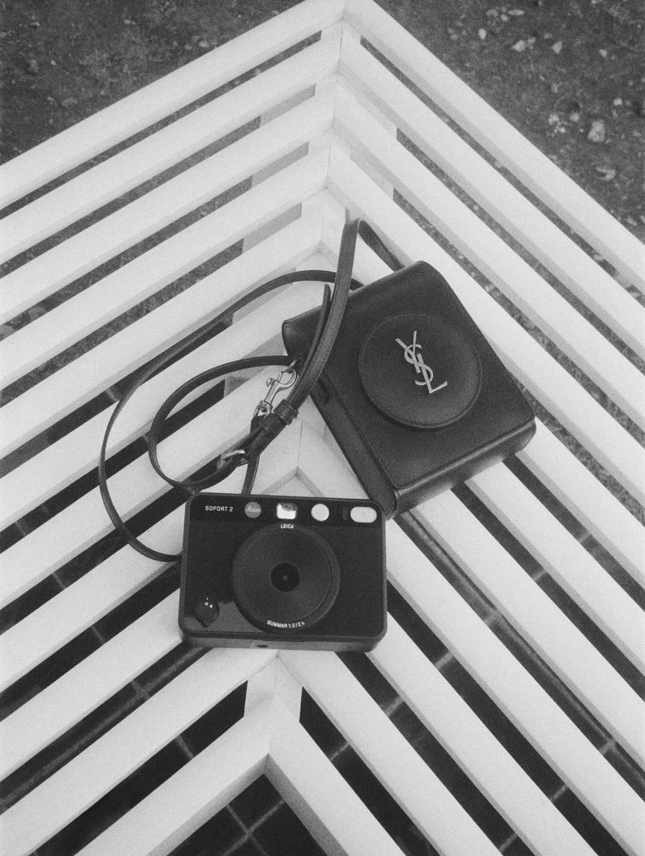 Elite level Summer accessory from @leica_camera c/o @ysl @anthonyvaccarello Summer 2026 #sofort2 #leica #instant