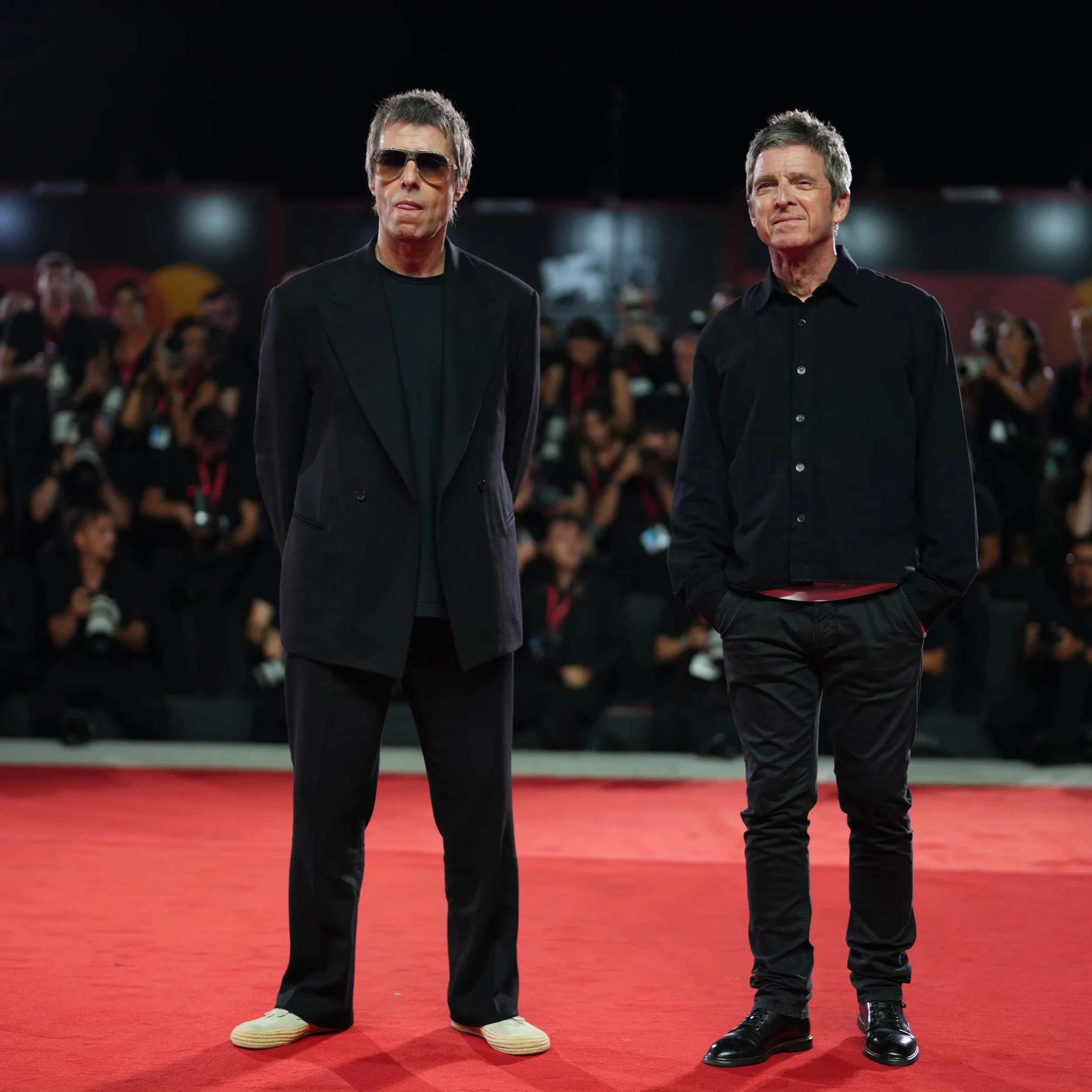 #liamgallagher in the @sunspelclothing Midnight Classic T-Shirt at #venicefilmfestival this weekend for Don&rsquo;t Look Back in Anger #oasis #sunspel