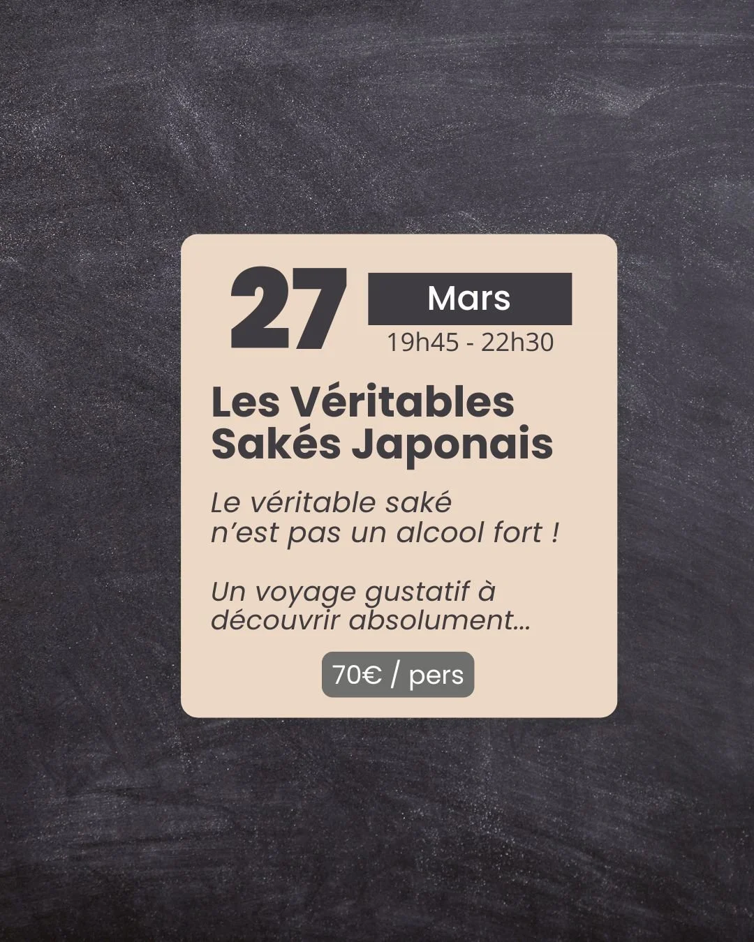  Initiation aux Véritables Sakés Japonais 