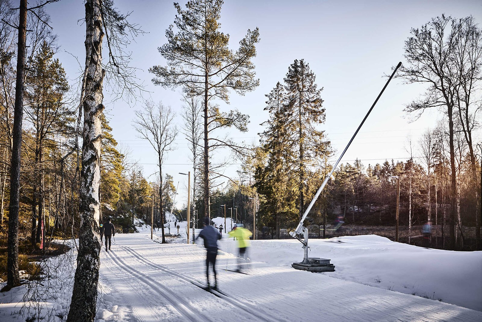 1 av 4 –Exempelbild, Konstsnöspår