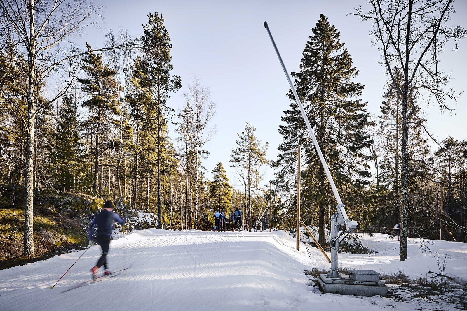 1 av 5 –Exempelbild, Konstsnöspår