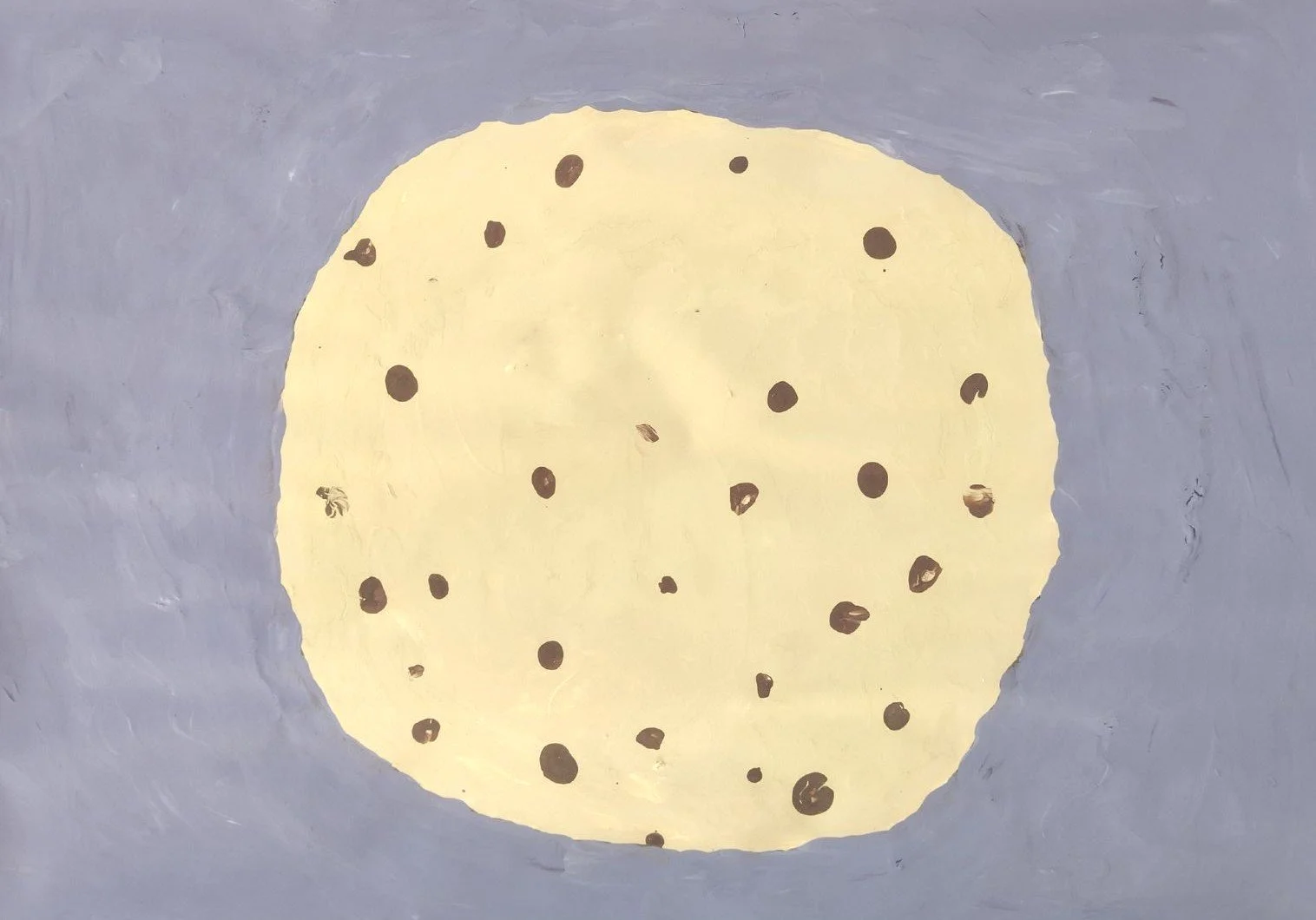 Gemalte Schoko-Keks, ein neutrales Bild für Angst, gemalt in eine Sitzung des lösungsorientierten Malen.jpg