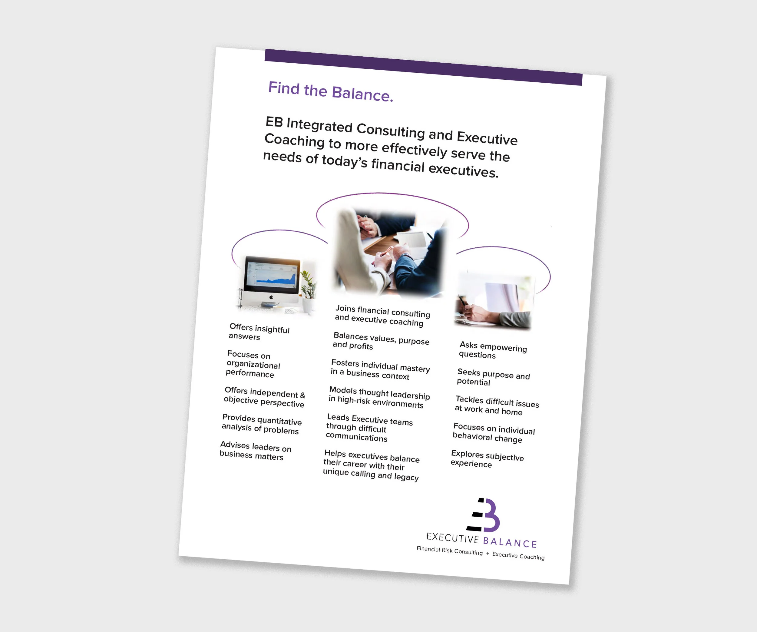 Executive Balance Free resource | How to Combine Financial Consulting with Executive Coaching for Financial Executives