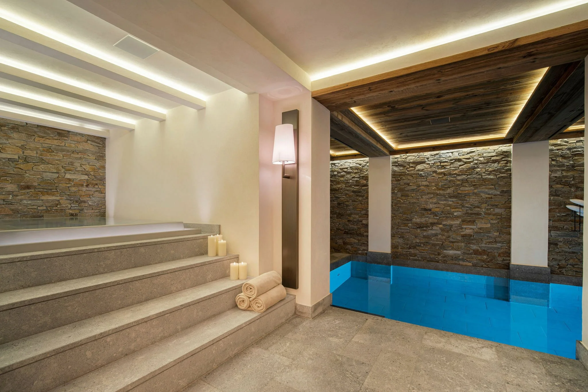 Indoor pool & full spa area
