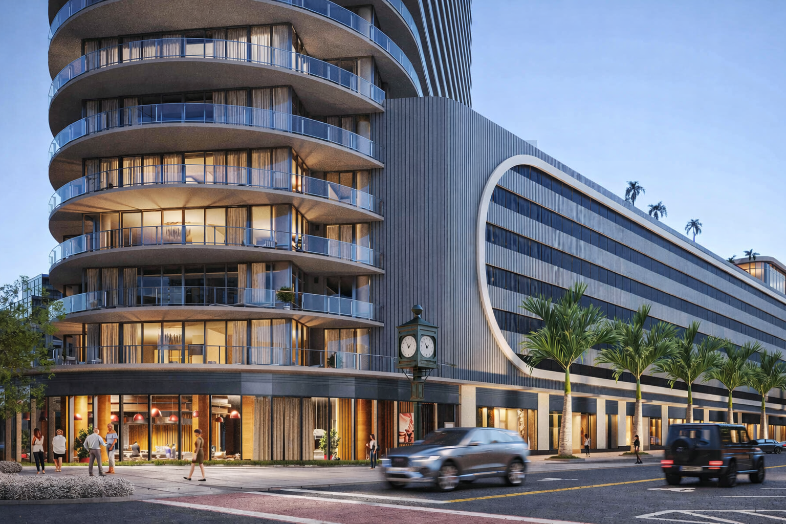 400 Central St. Petersburg luxury condo tower with modern glass design in downtown skyline