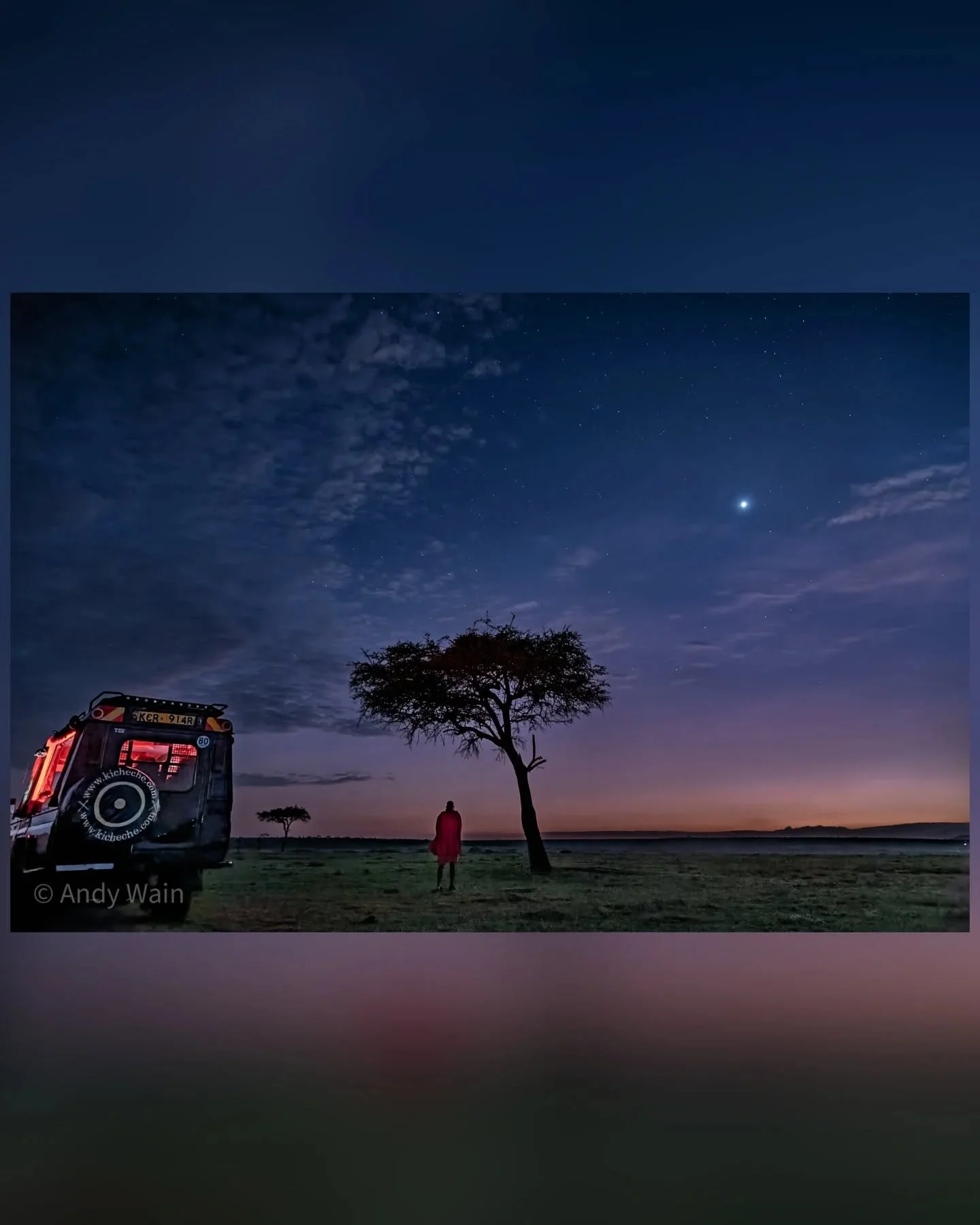 Guiding light..!

Something slightly different from me today, this was taken very early morning as the light of a new day was inching over the horizon of the Masai Mara. The stars were just going to bed as we were starting out on another exciting day