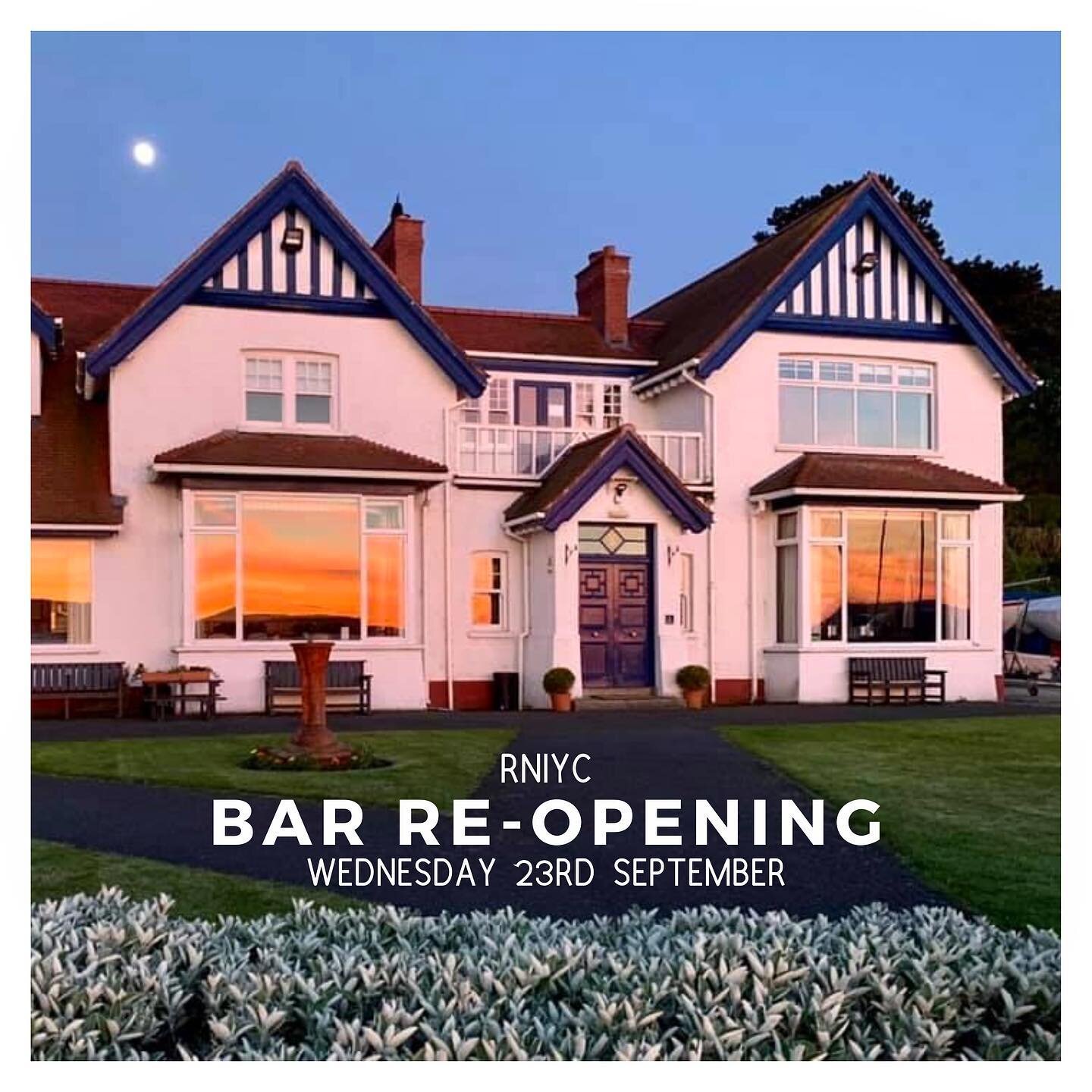 We are delighted to confirm that the bar will re-open tonight (Wednesday 23rd September).
Please see the website for more details.

#rniyc #bar #reopening