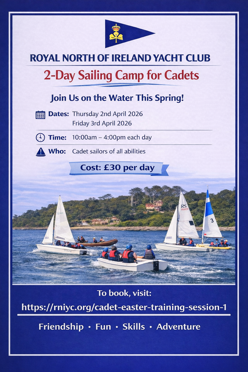 Spring Cadet Sailing Camp