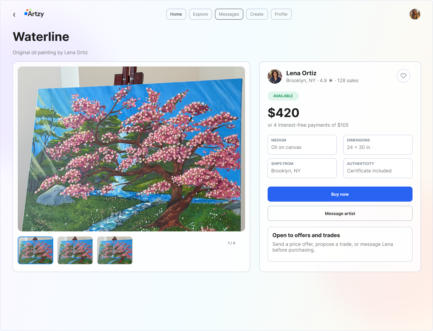 Artzy - Art Hub for Artists and Collectors