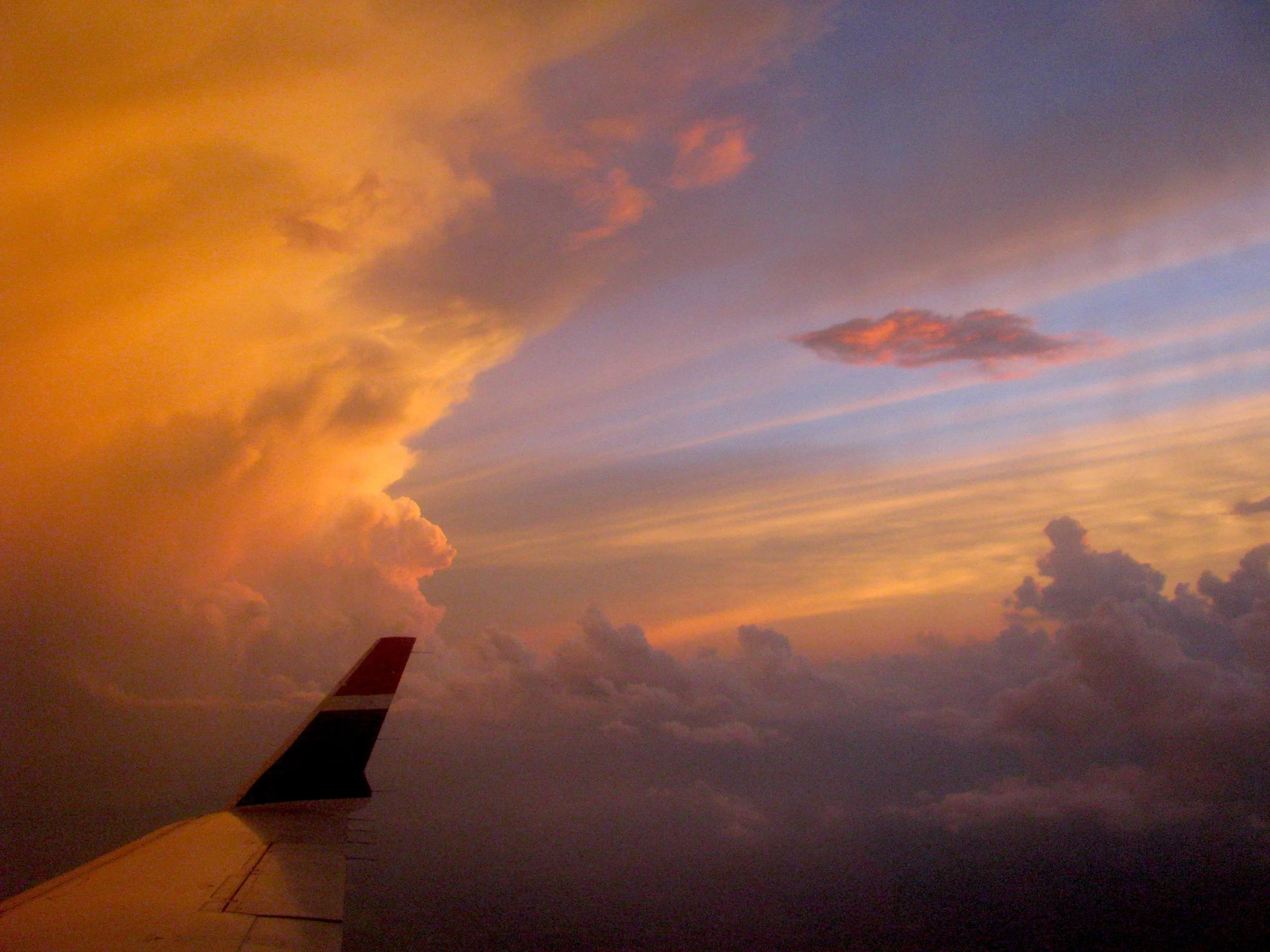 #52 Plane Wing Sunset