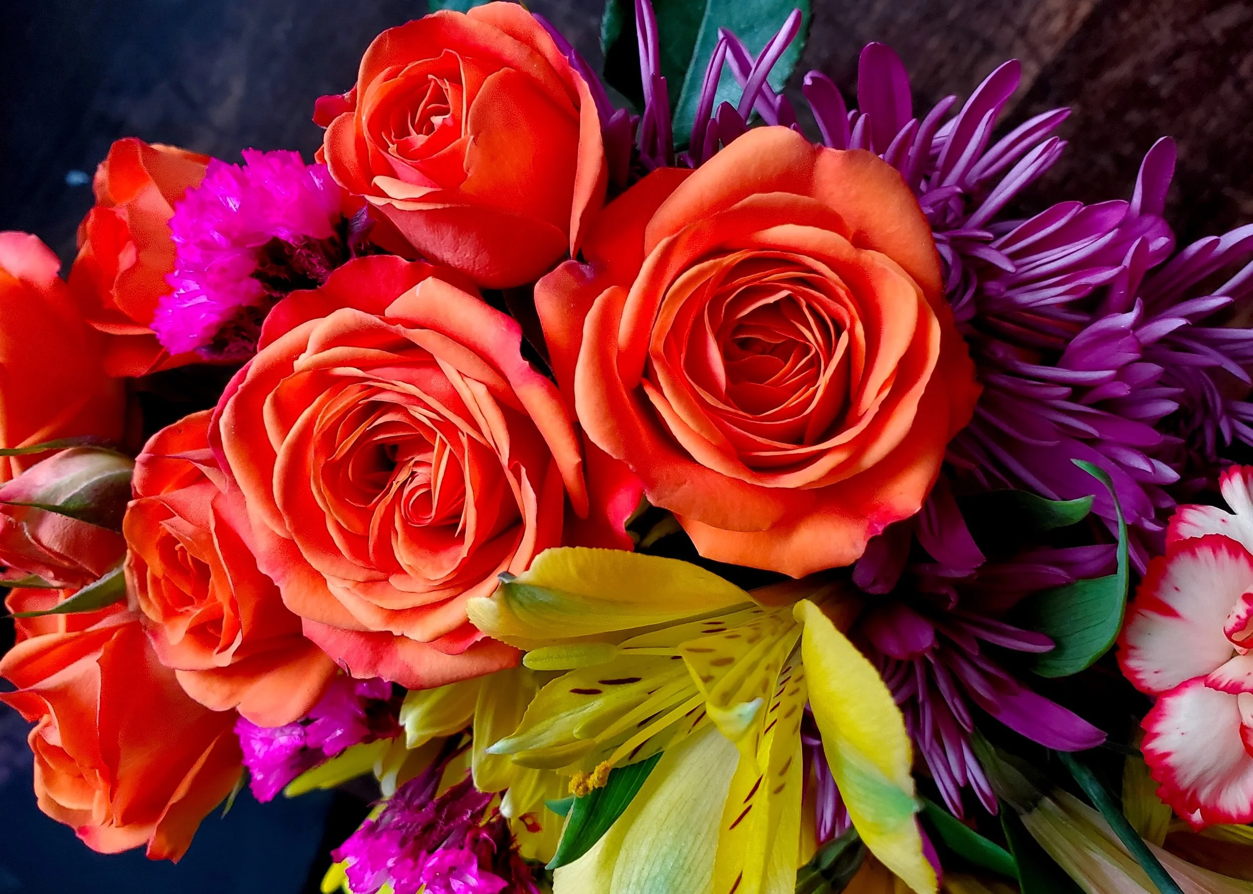 #12 Orange Rose Bouquet