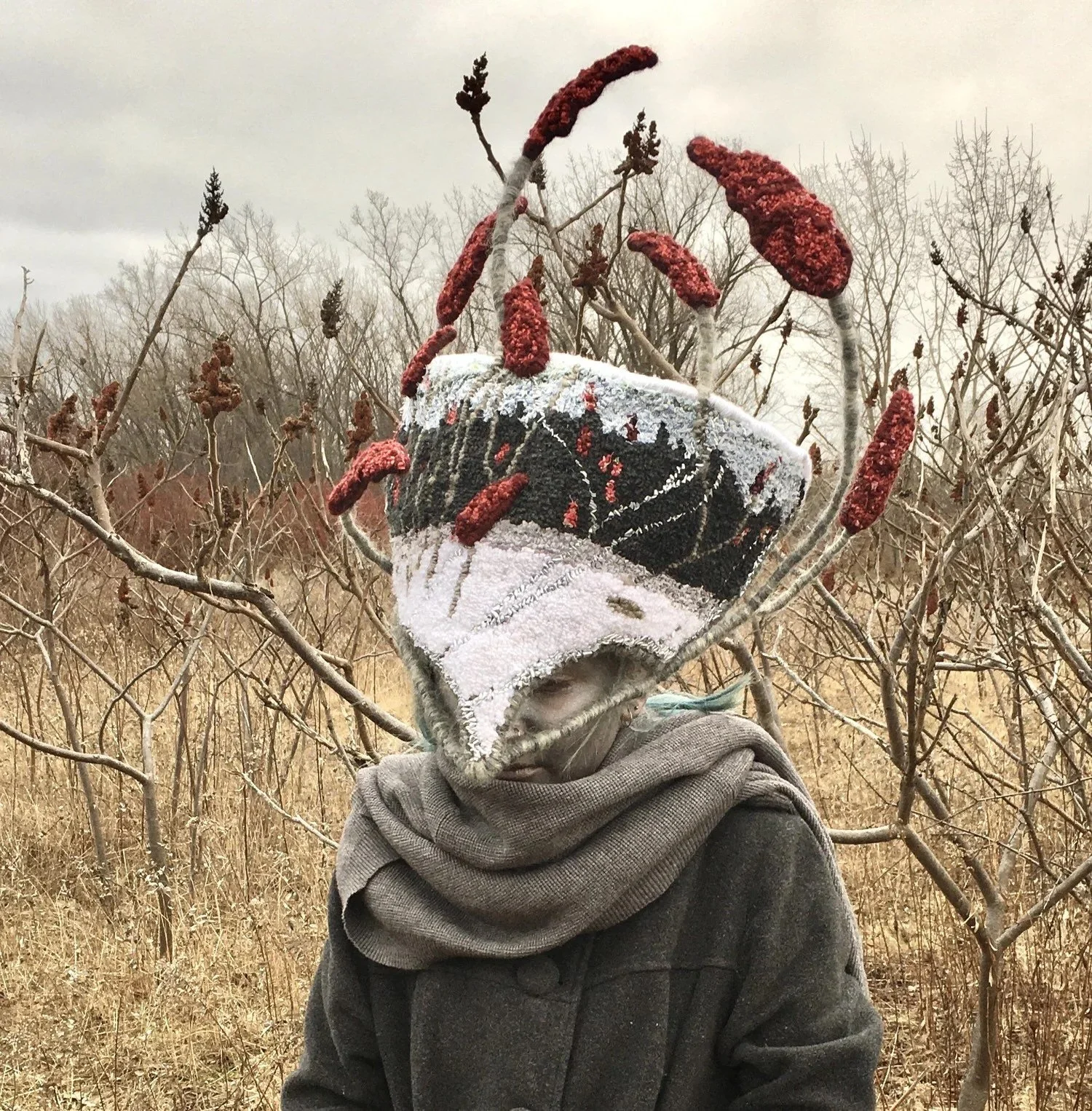 Land Walker In The Sumac,   14x14 " , 19x19"with frame Print $325.