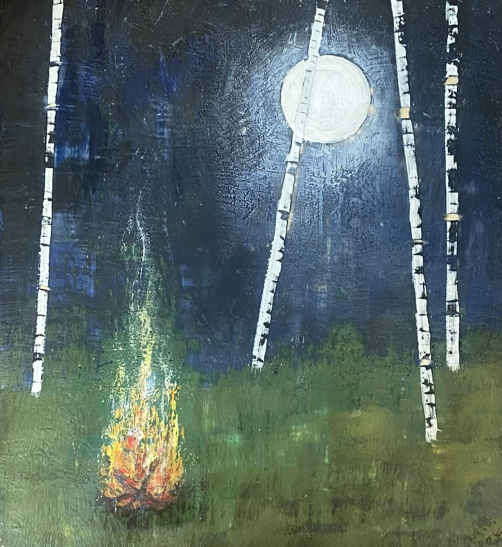 Quietly Burning 24x22 $1300