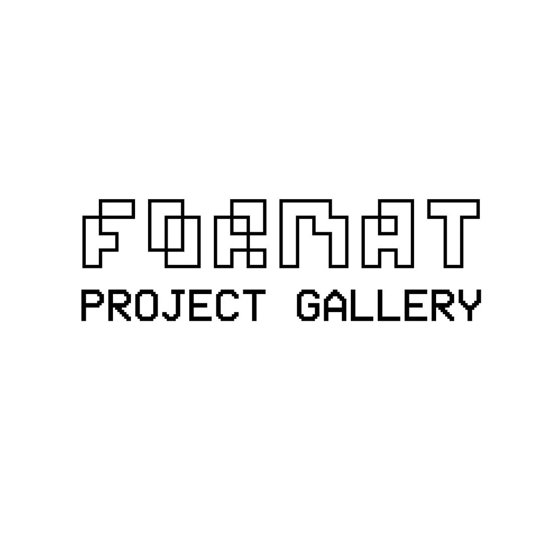 "FORMAT Project Gallery" text in pixelated font on white background.