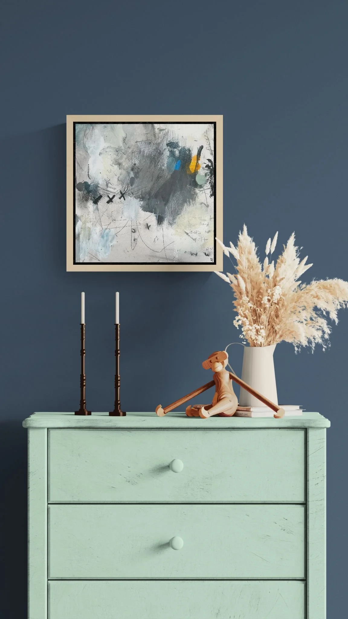 Painted cabinet with dried flowers (1).jpeg