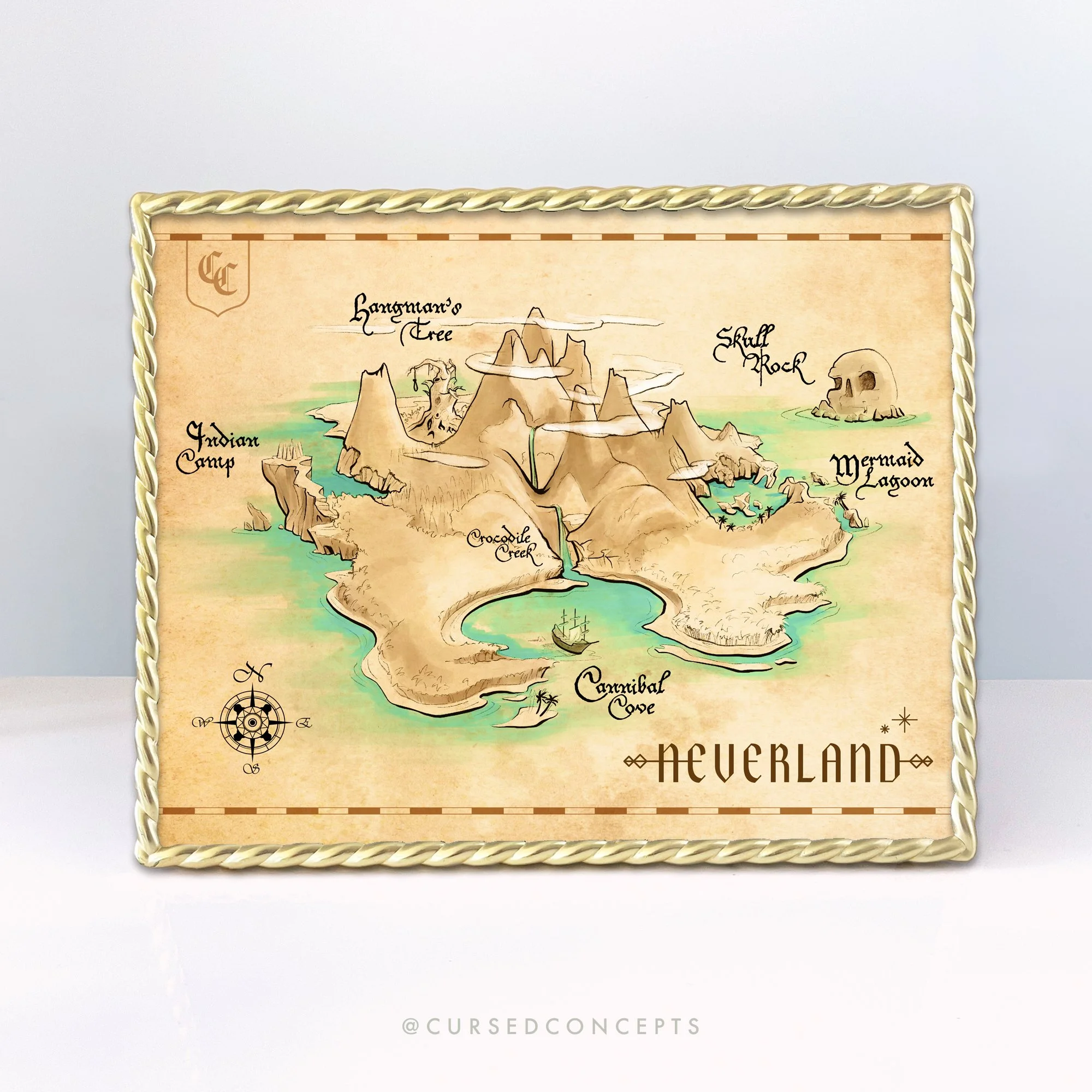 "Neverland" 10x8 Art Print