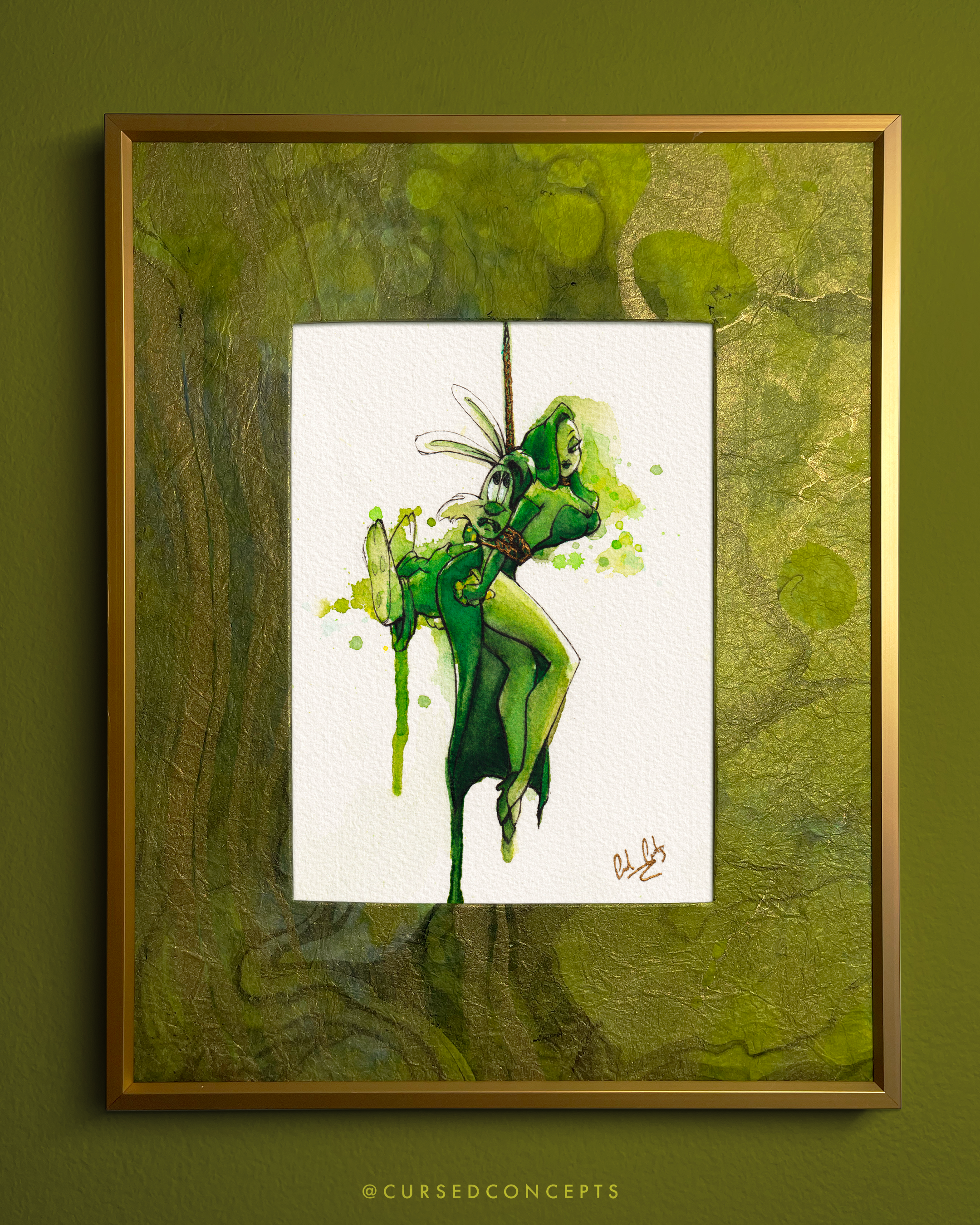 "Last Words" Original Watercolor Painting + Pin Bundle