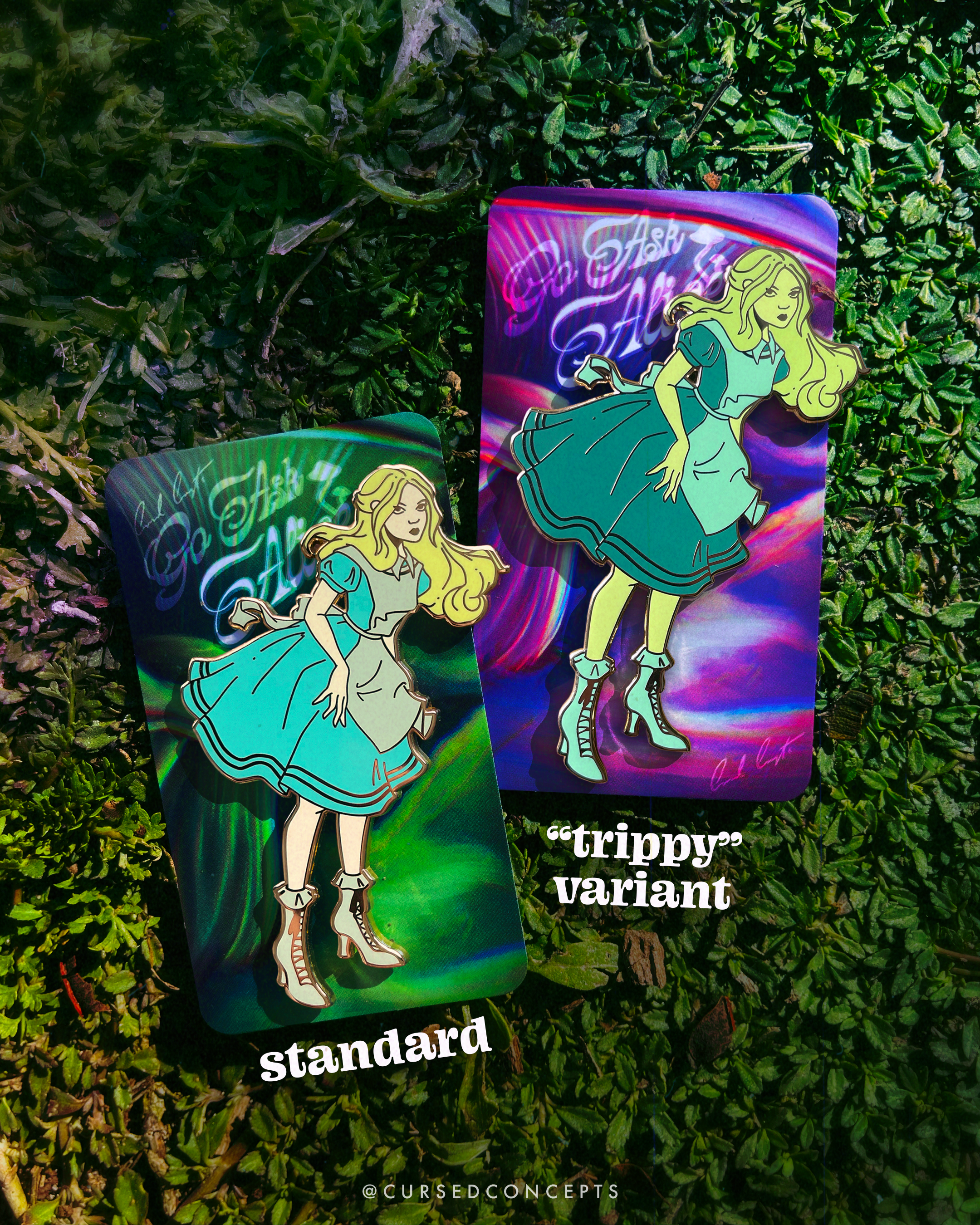 "Go Ask Alice" Enamel Pin