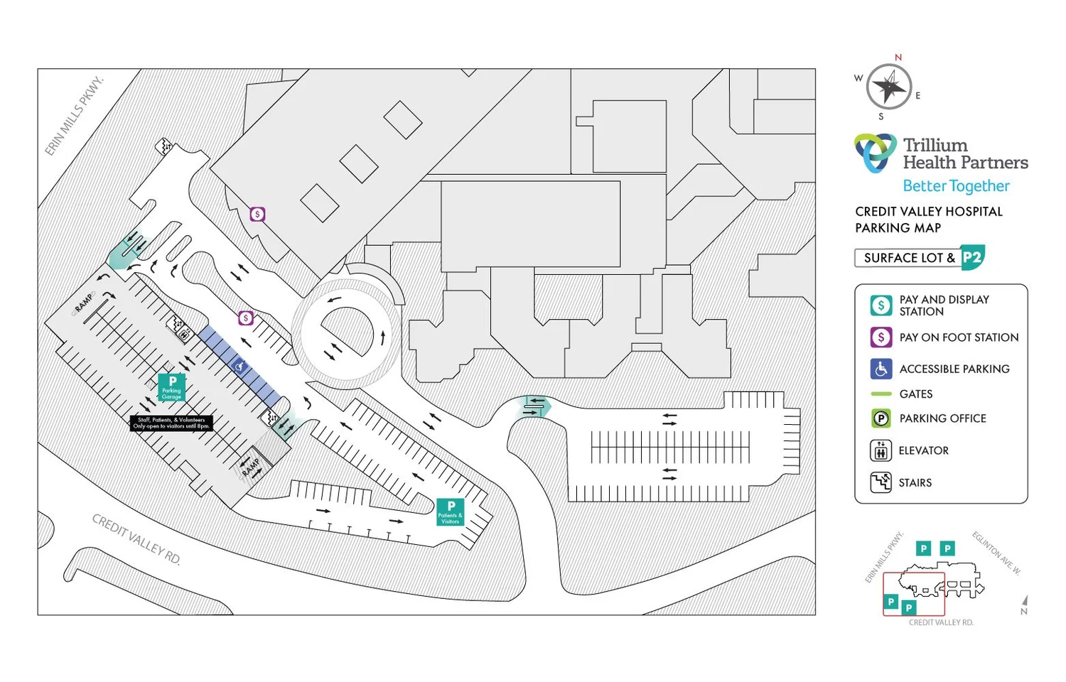 Trillium Health Partners - Credit Valley Hospital Parking — Find ...