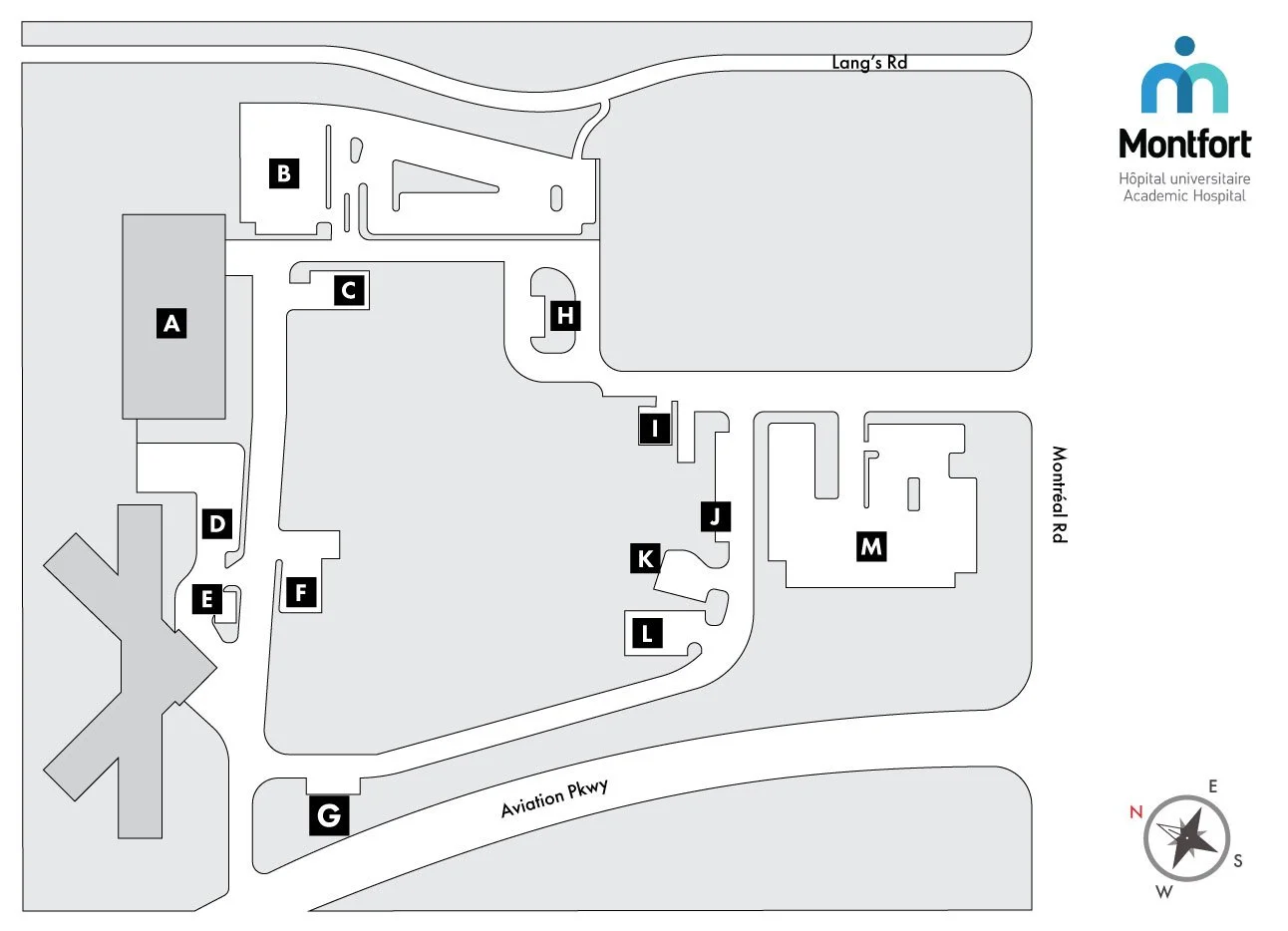 Montfort Hospital Parking Facility Map