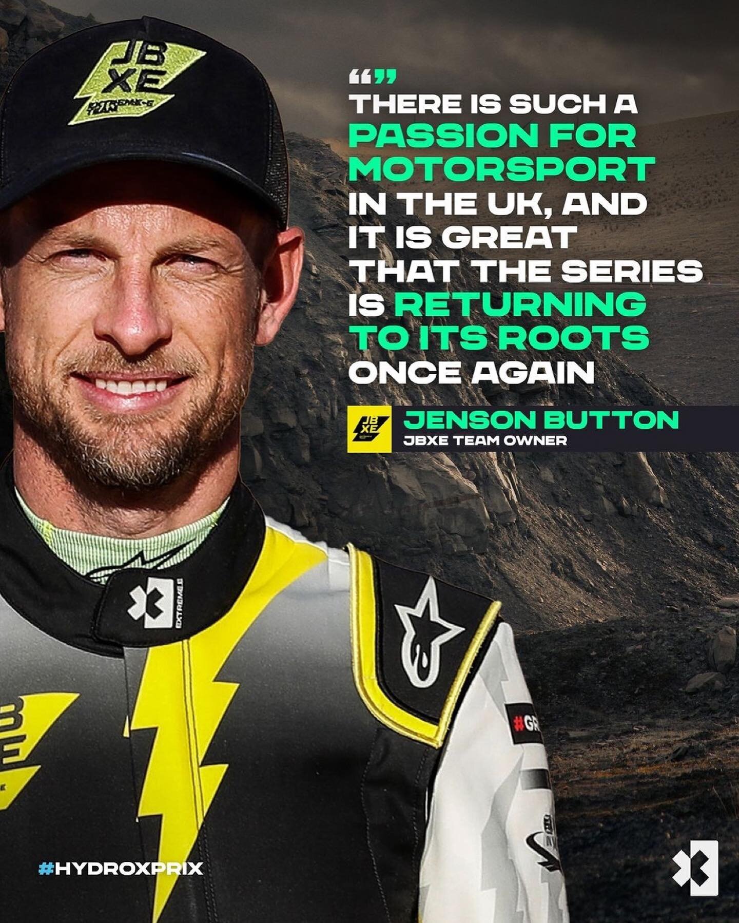&quot;There is such a passion for motorsport in the UK, and it is great that the series is returning to its roots once again&quot; 

- @jensonbutton, @jbxeracing ⚡️ 

#ExtremeE
-
 #@jensonbutton&nbsp;@heddahosaas@jbxeracing&nbsp;@extremeelive@earnt_@