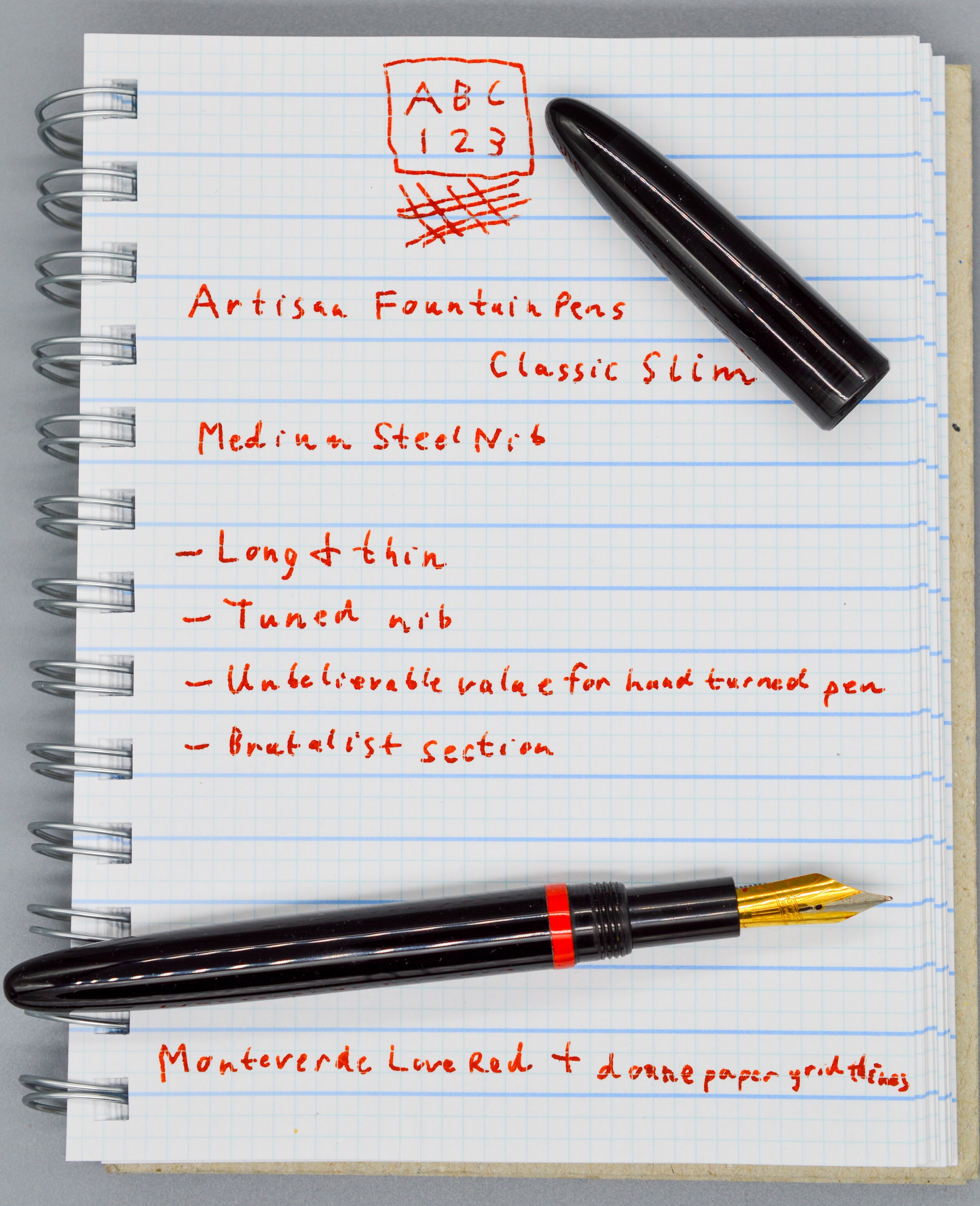 Taking a (Slim) Chance with the Artisan Fountain Pens Classic Slim —  Penquisition