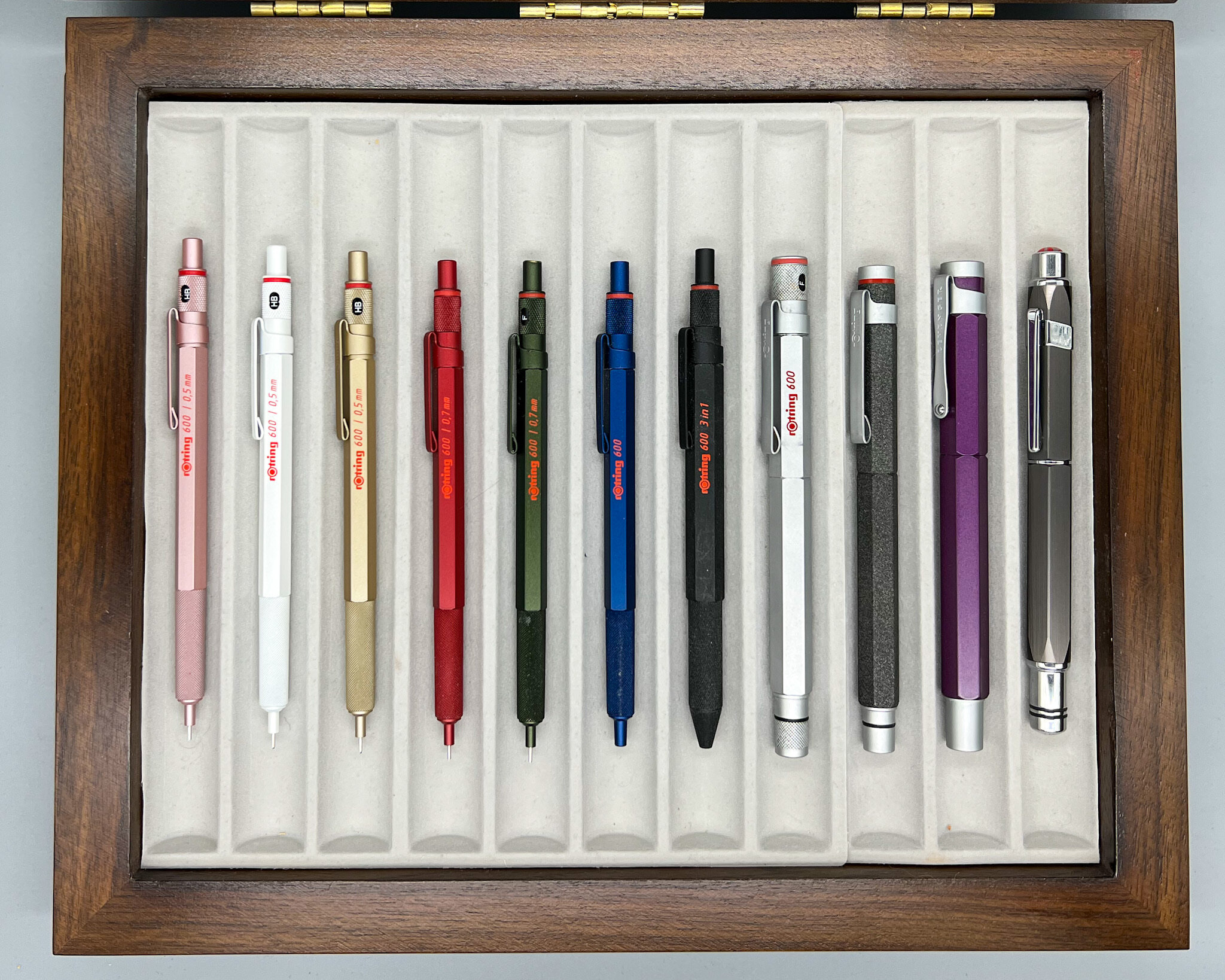 The rOtring 600 Lineup Lightens Up: Gold, Rose Gold, and Pearl