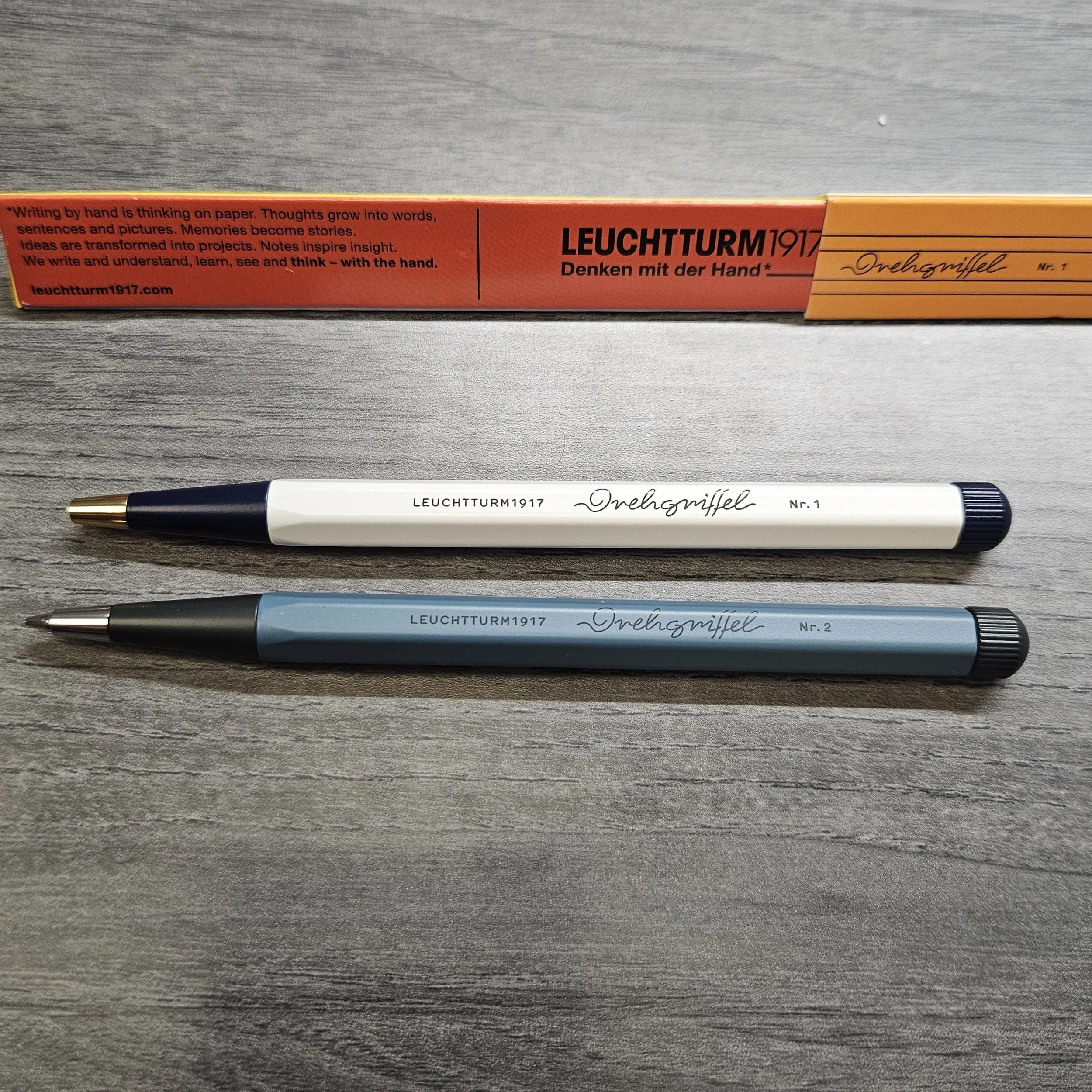 Leuchtturm 1917 Drehgriffel Nr. 1 and Nr. 2