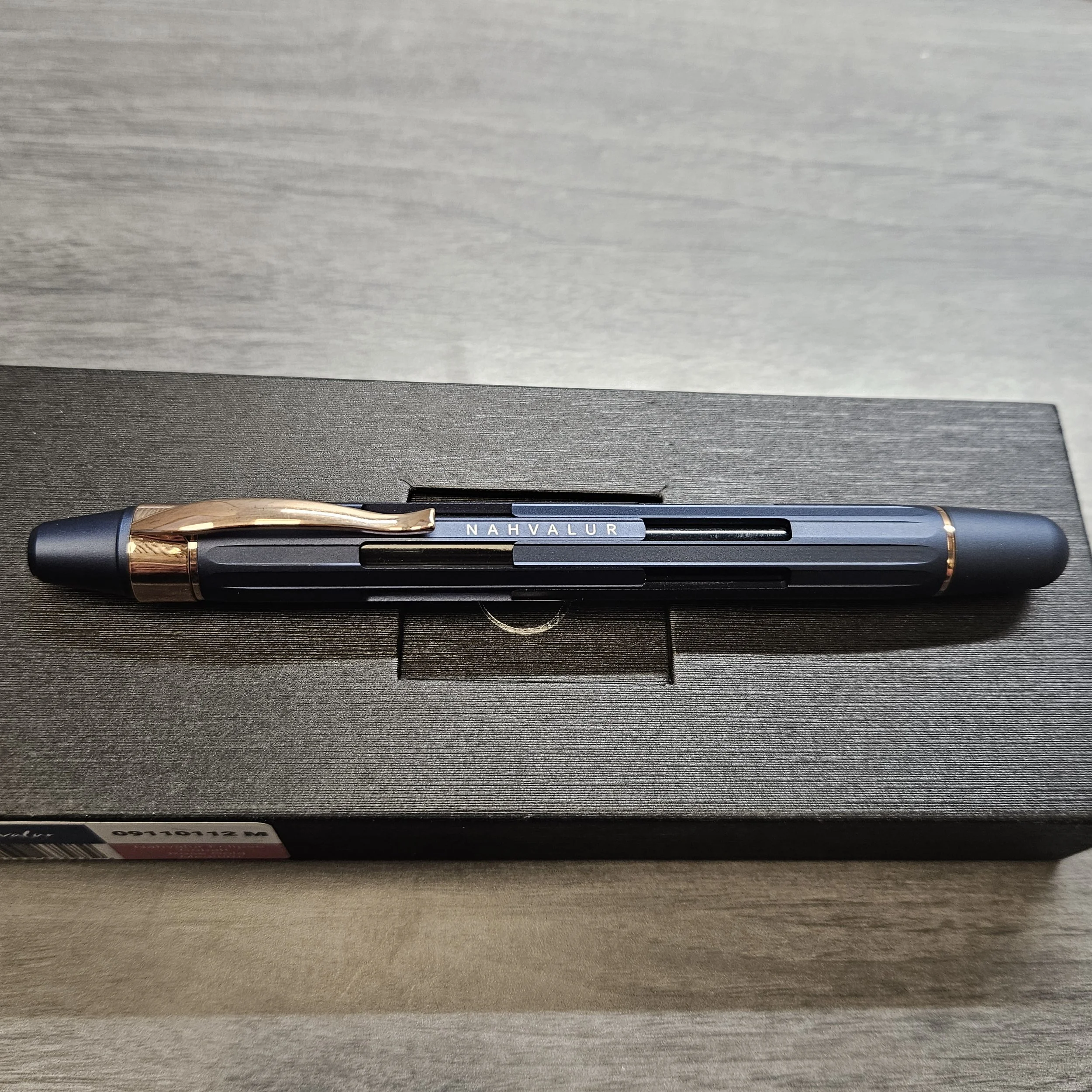 Nahvalur Eclipse in Cobalt with Rose Gold trim