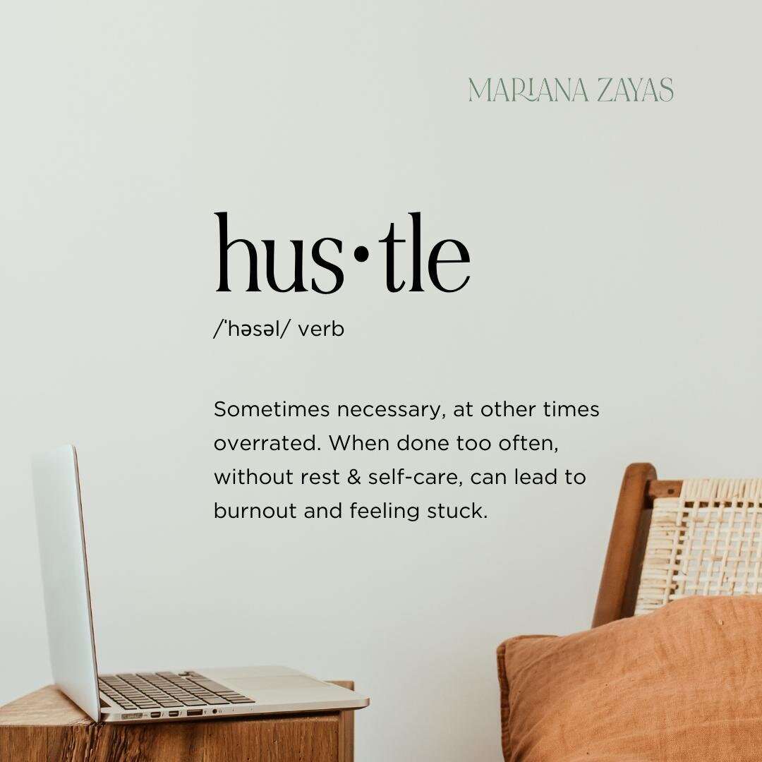 Honestly, every time I hear the word &quot;hustle&quot; I hear Beyonce's voice in my head.⁠
⁠
🎶 Na na na, diva is a female version of a hustla⁠
Of a hustla, of a, of a hustla 🎵⁠
⁠
Anyone else? 😅 Just me?⁠
⁠
I'm a hustler. Sometimes that's a good t